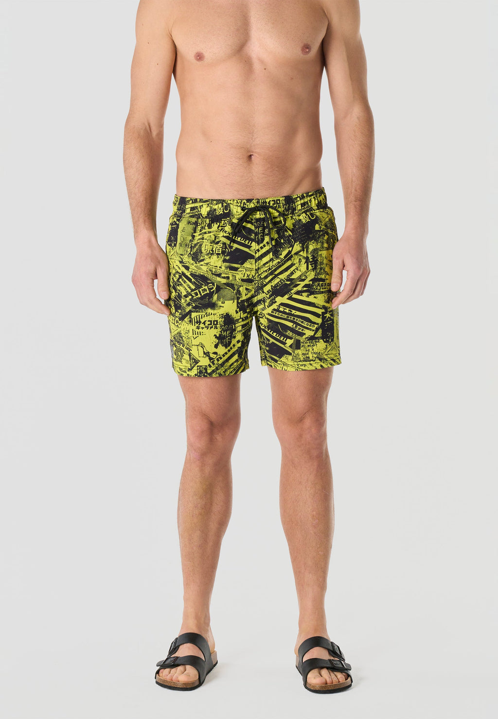 Bañador Hombre Corto Estampado Grunge – Koroshi 2611WA18