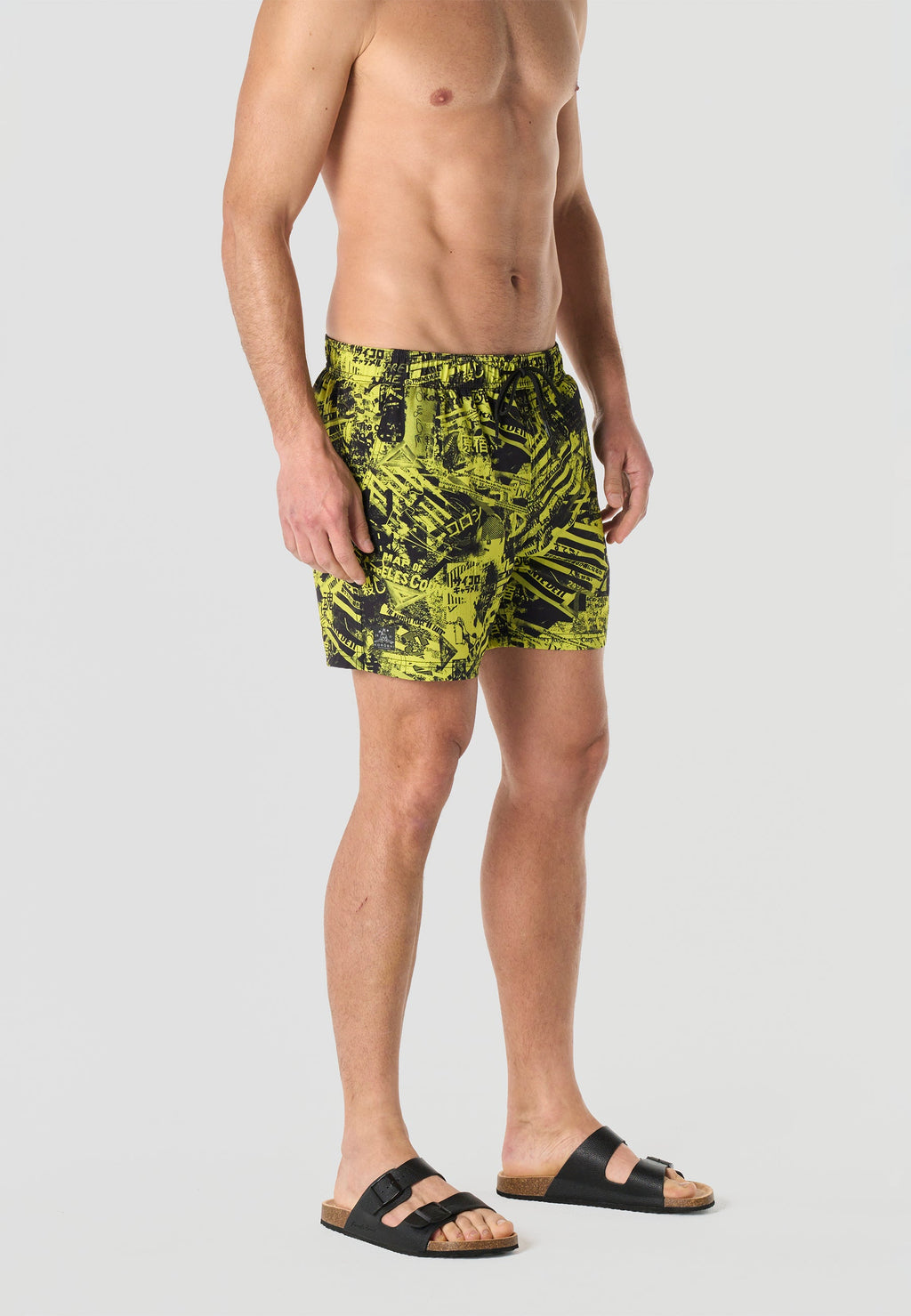 Bañador Hombre Corto Estampado Grunge – Koroshi 2611WA18