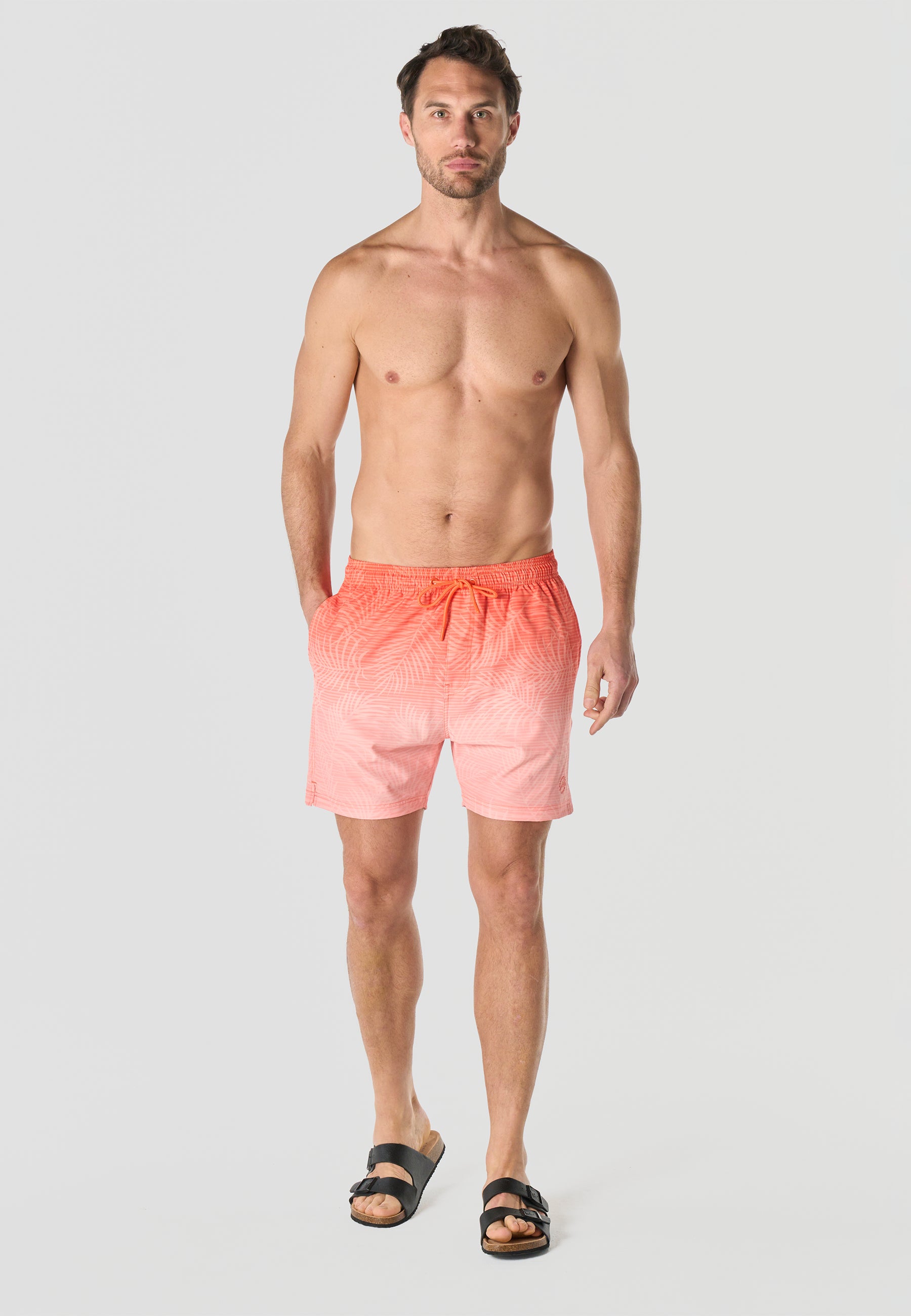 Bañador Hombre Corto Degradado Hojas – Koroshi 2611WA21