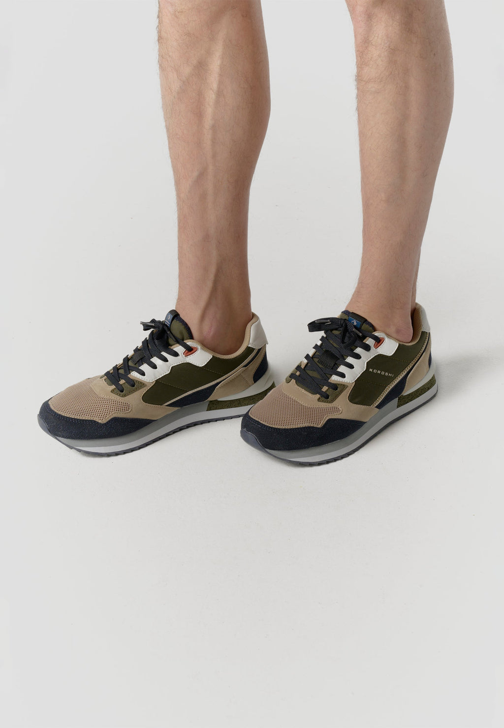 Zapatillas Hombre Sneaker Retro Running – Koroshi Kaki