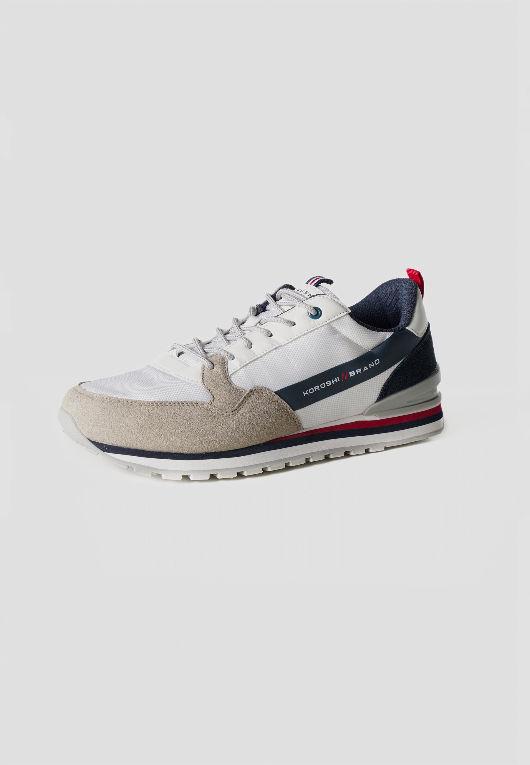 Zapatillas Hombre Sneaker Retro Running – Koroshi Blanco