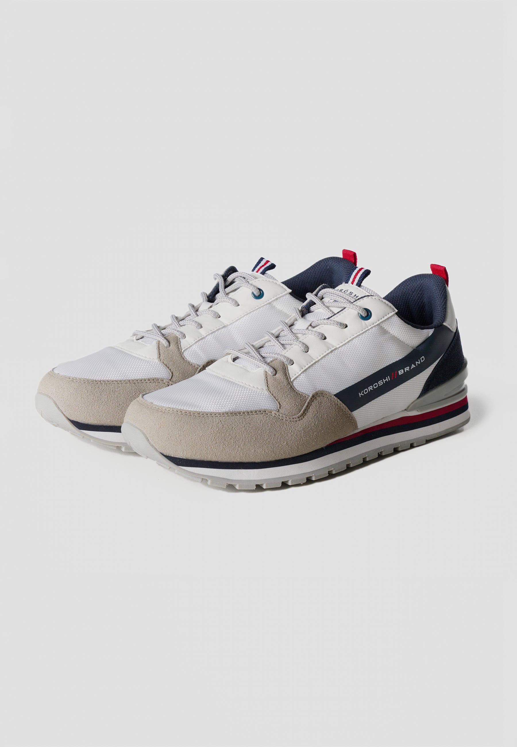 Zapatillas Hombre Sneaker Retro Running – Koroshi Blanco