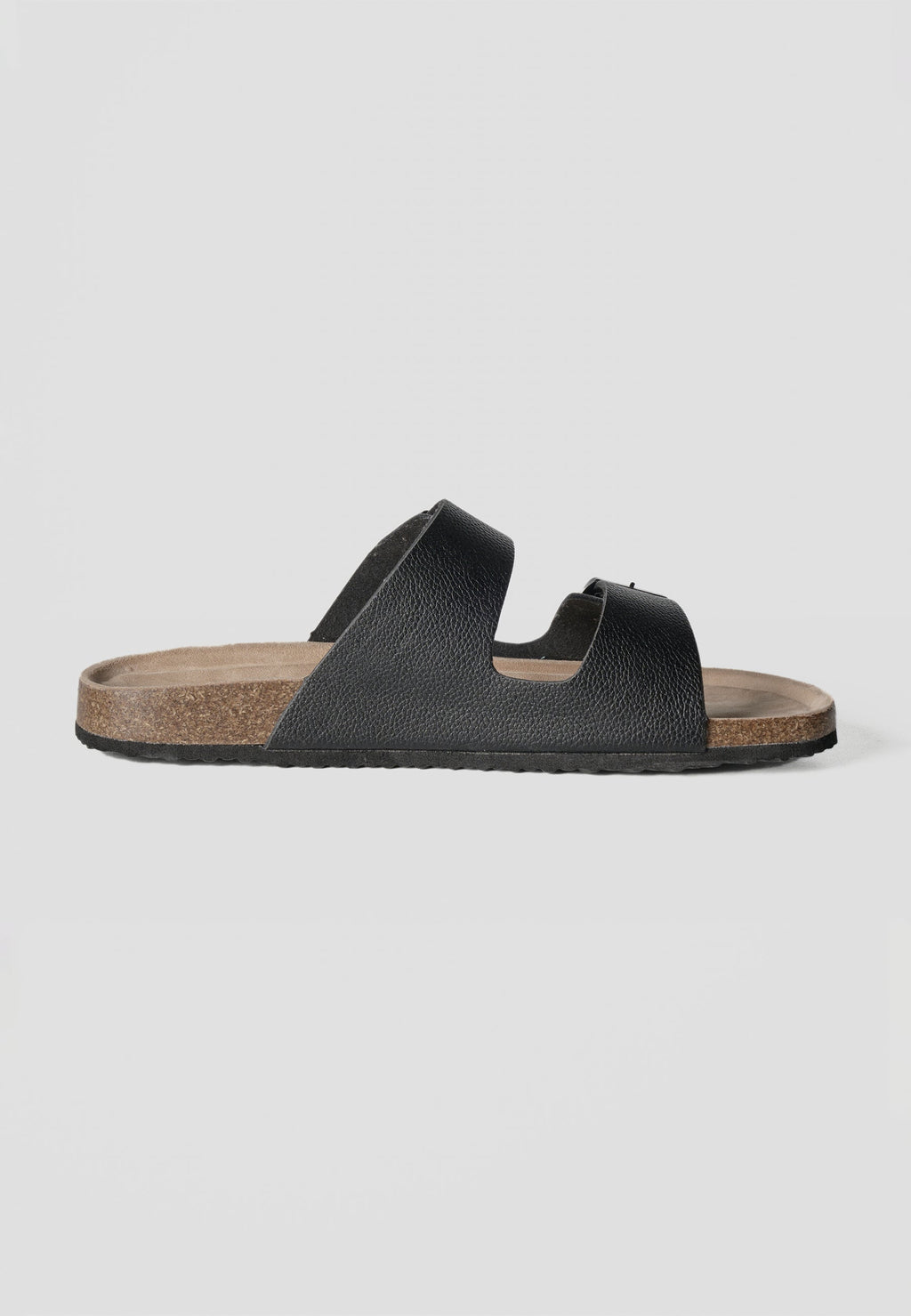 Chanclas Hombre Bio Doble Tira con Hebilla – Koroshi Negro