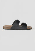 Chanclas Hombre Bio Doble Tira con Hebilla – Koroshi Negro