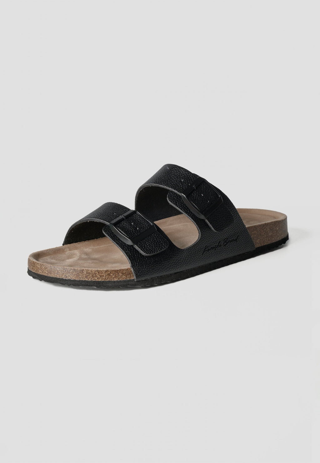 Chanclas Hombre Bio Doble Tira con Hebilla – Koroshi Negro
