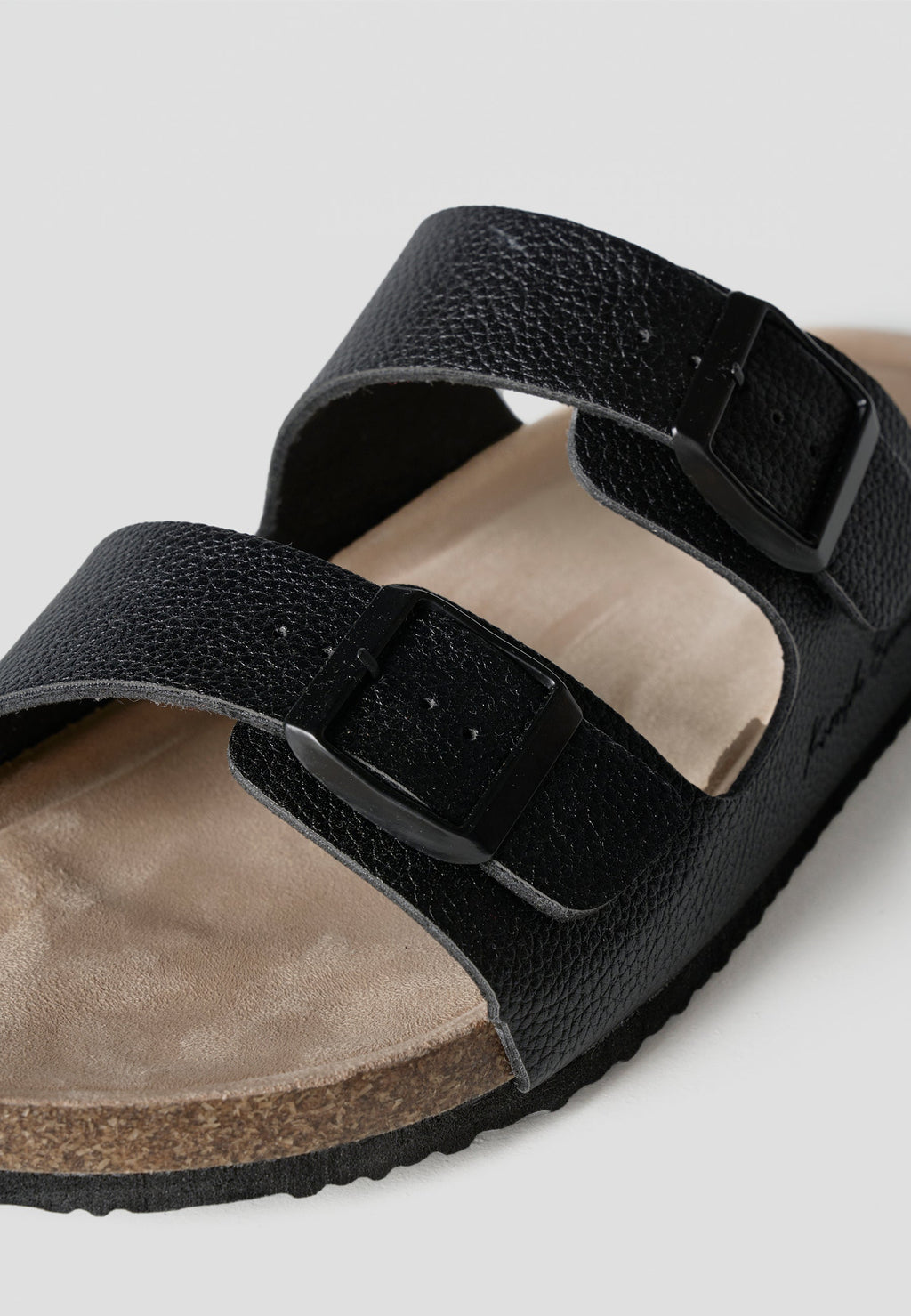 Chanclas Hombre Bio Doble Tira con Hebilla – Koroshi Negro