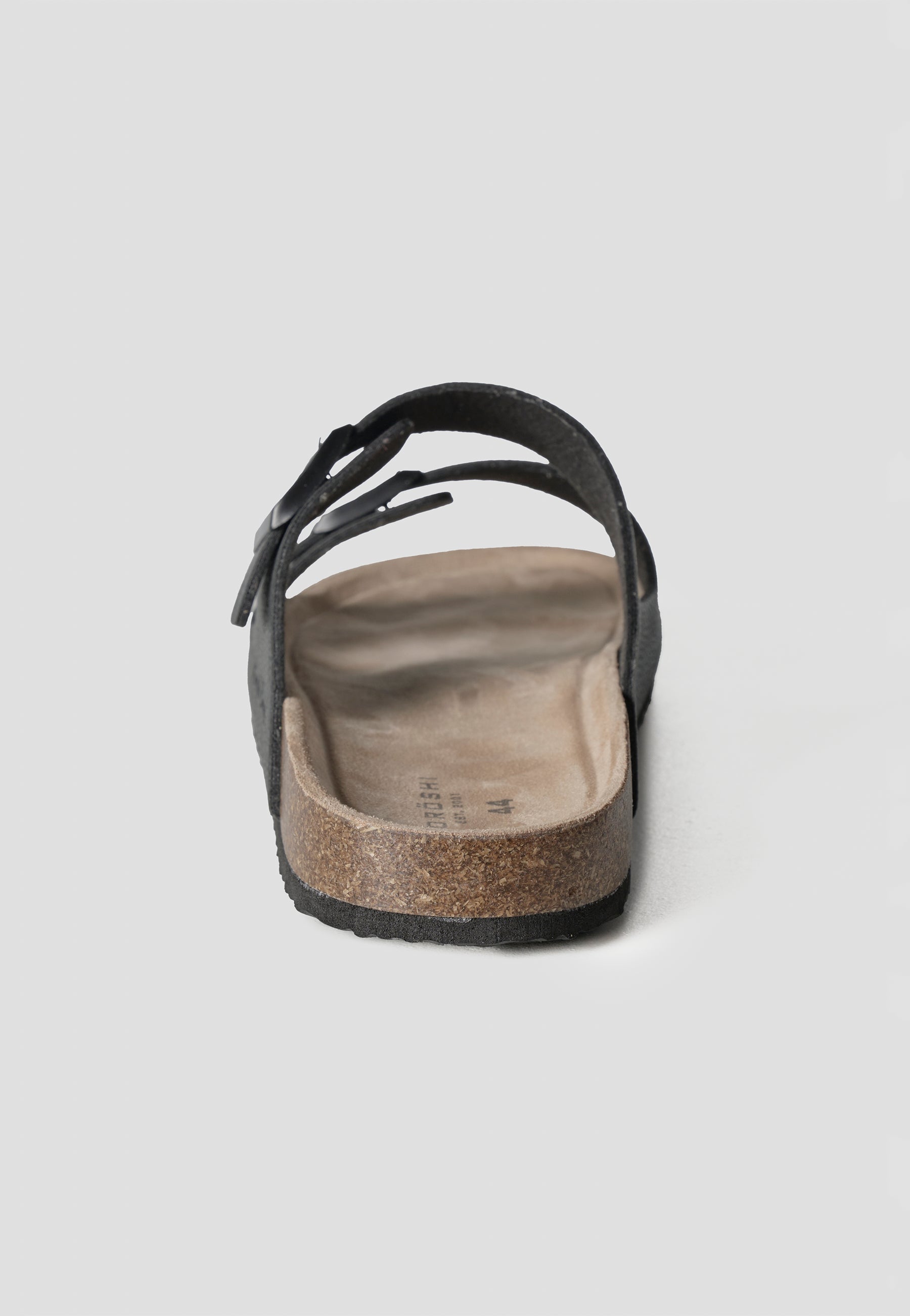 Chanclas Hombre Bio Doble Tira con Hebilla – Koroshi Negro