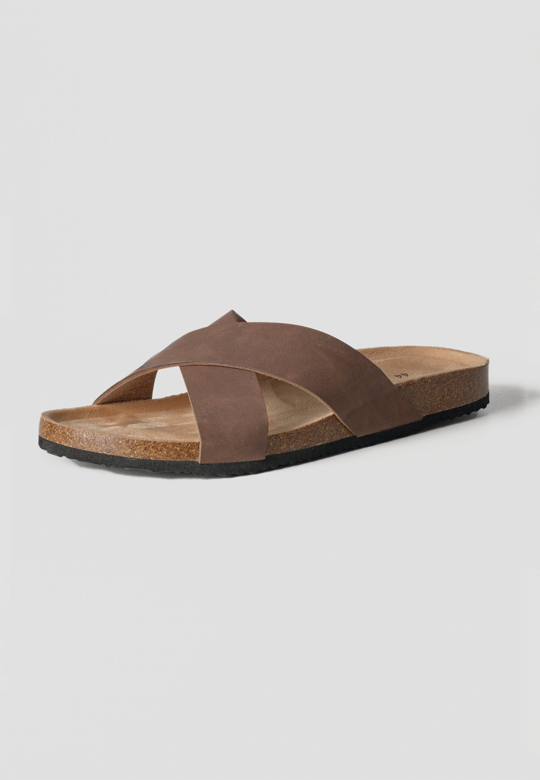 Chanclas Hombre Bio Tiras Cruzadas – Koroshi Marrón