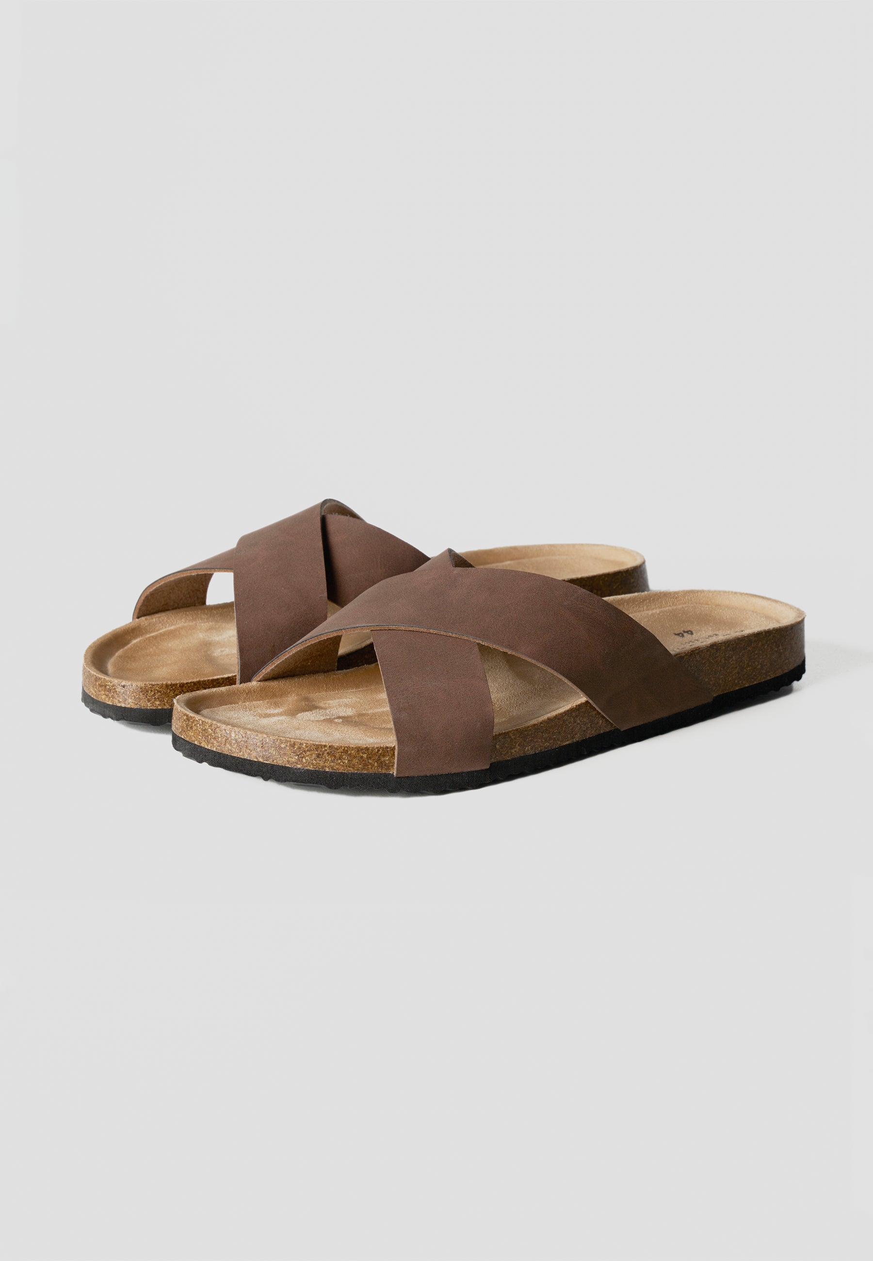 Chanclas Hombre Bio Tiras Cruzadas – Koroshi Marrón