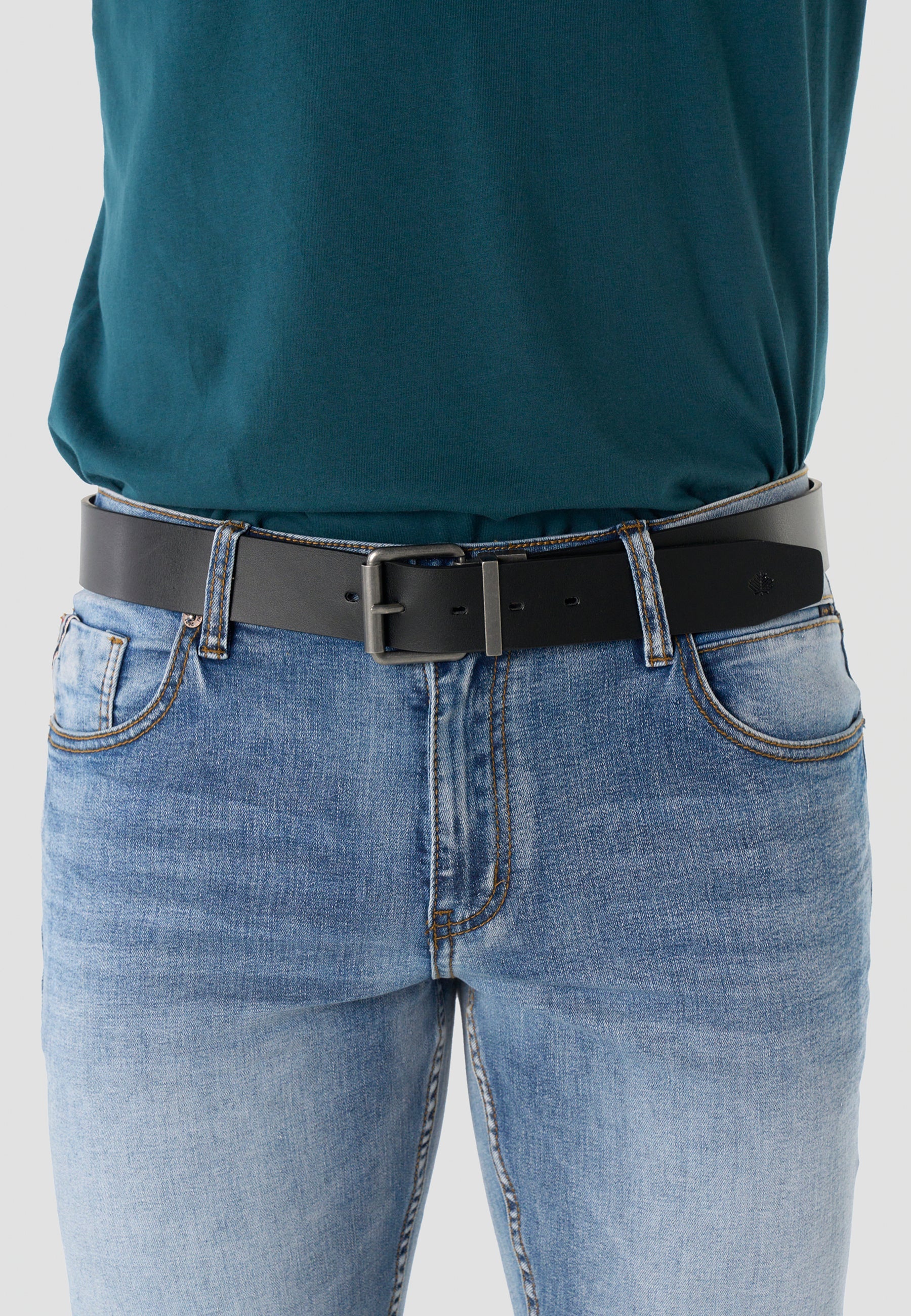Cinturón Hombre Piel Reversible Negro y Marrón – Koroshi 2611ZC02