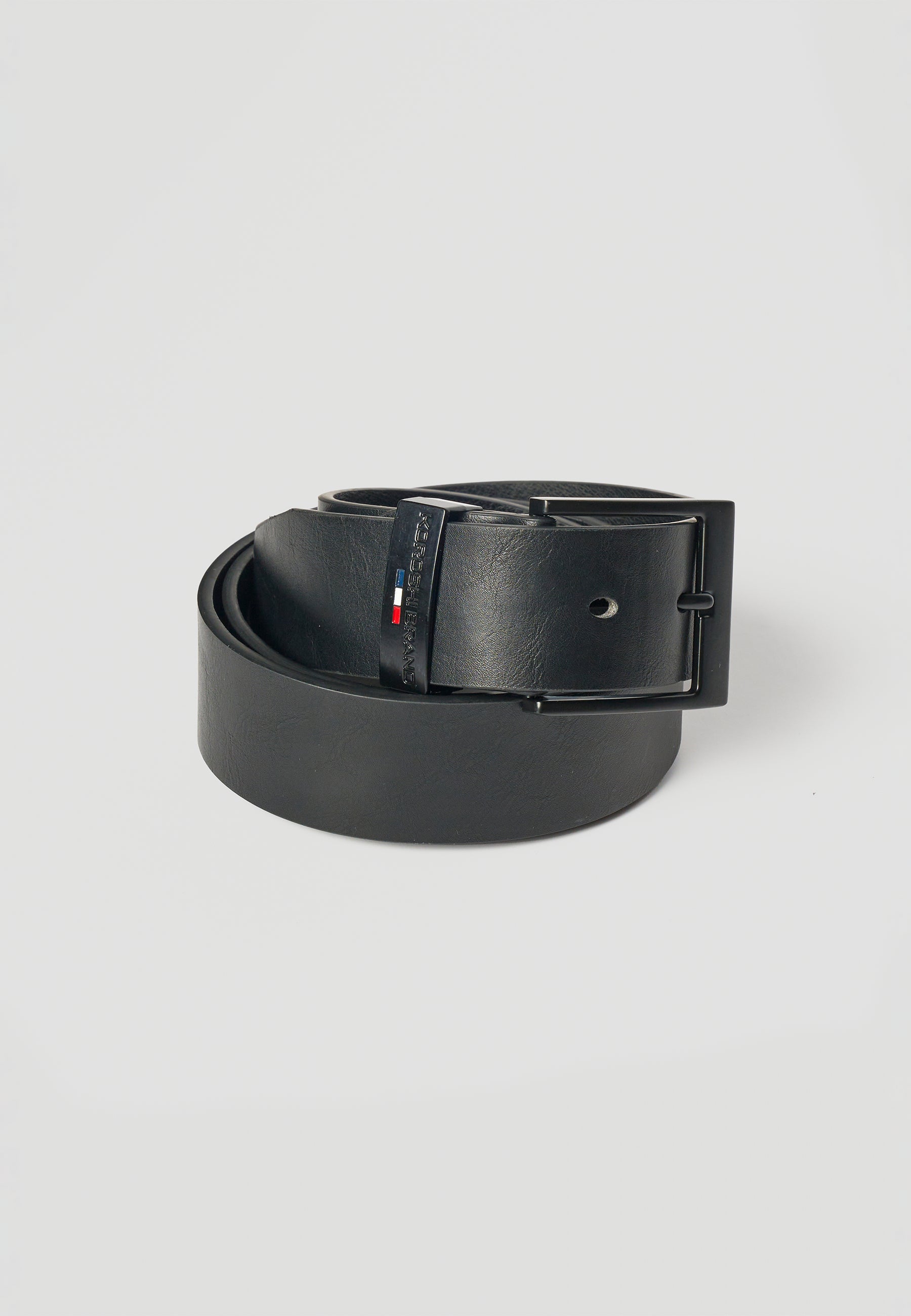 Cinturón Hombre Polipiel Liso Negro – Koroshi