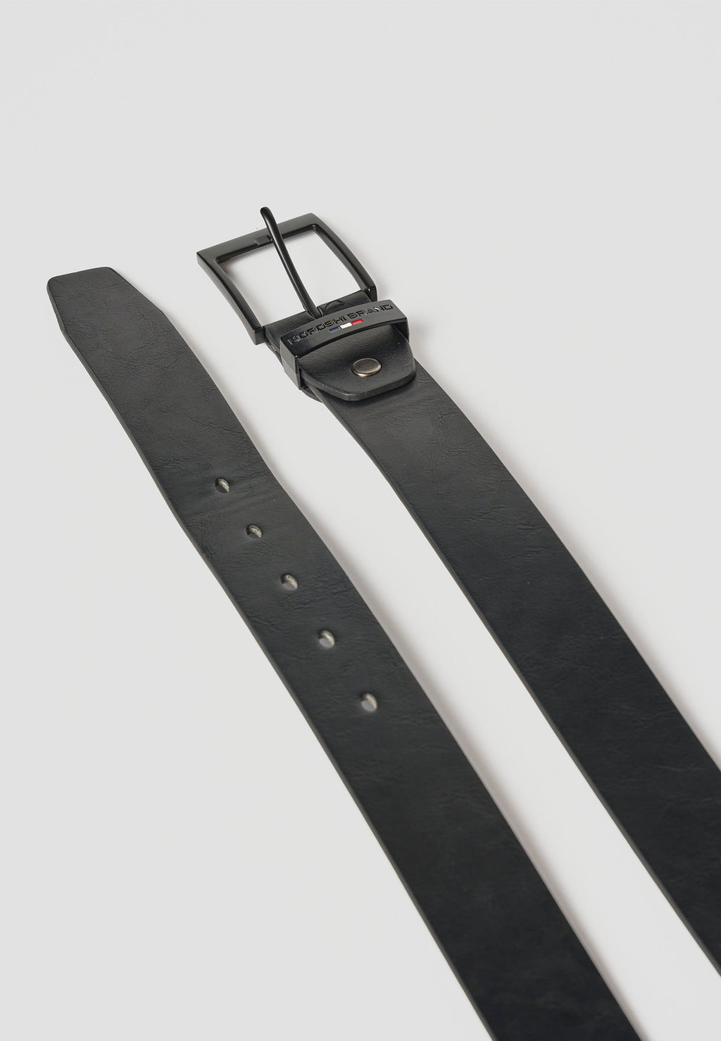 Cinturón Hombre Polipiel Liso Negro – Koroshi