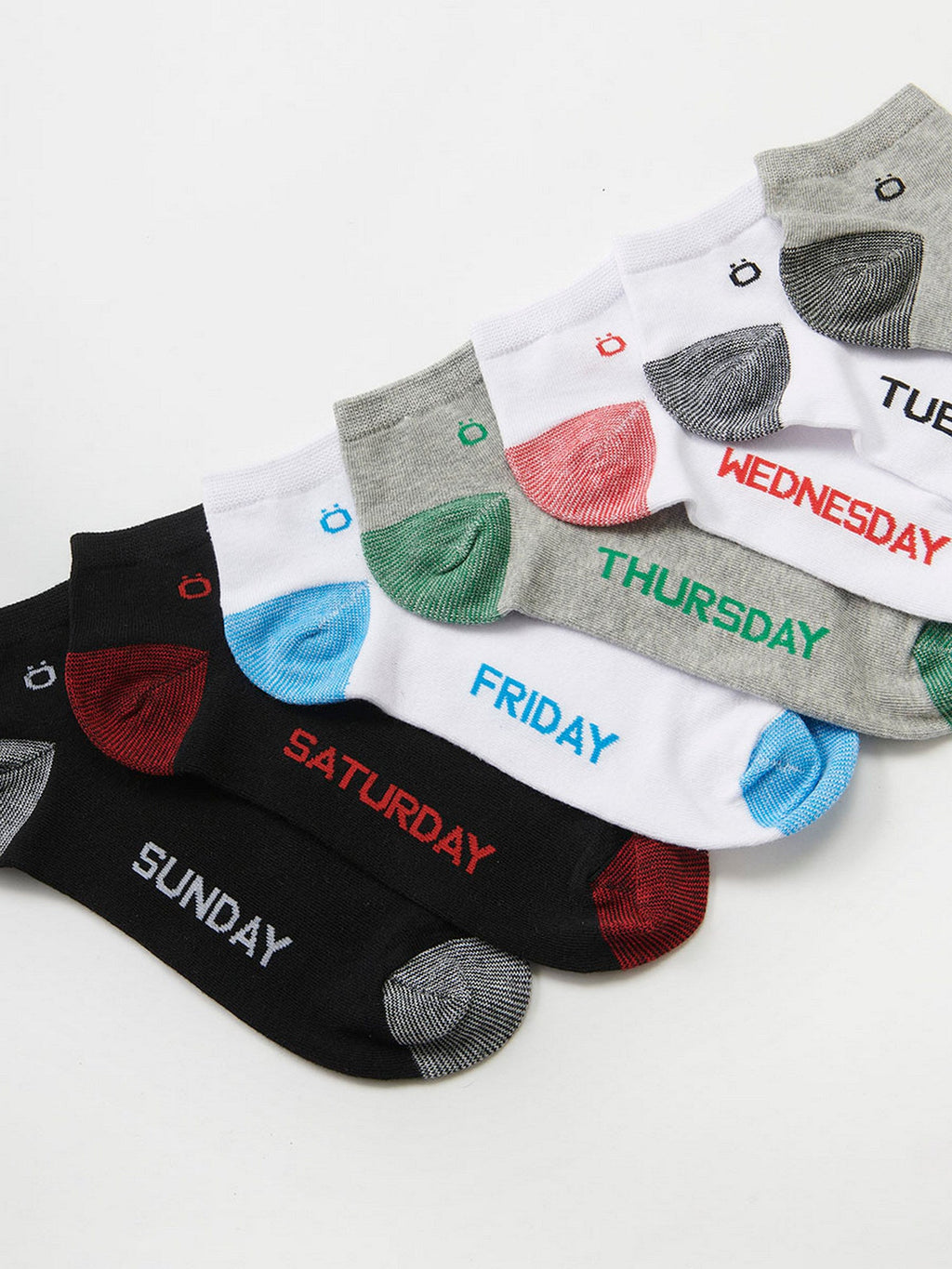 Pack 7 Calcetines Tobilleros Hombre Días de la Semana – Koroshi 2611ZT03