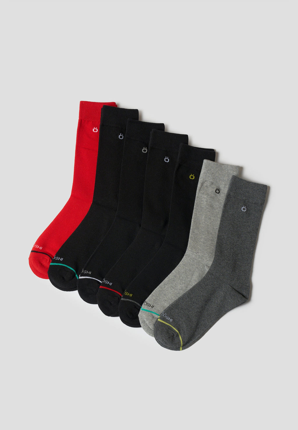 Pack 7 Calcetines Hombre Algodón Liso – Koroshi 2611ZT04