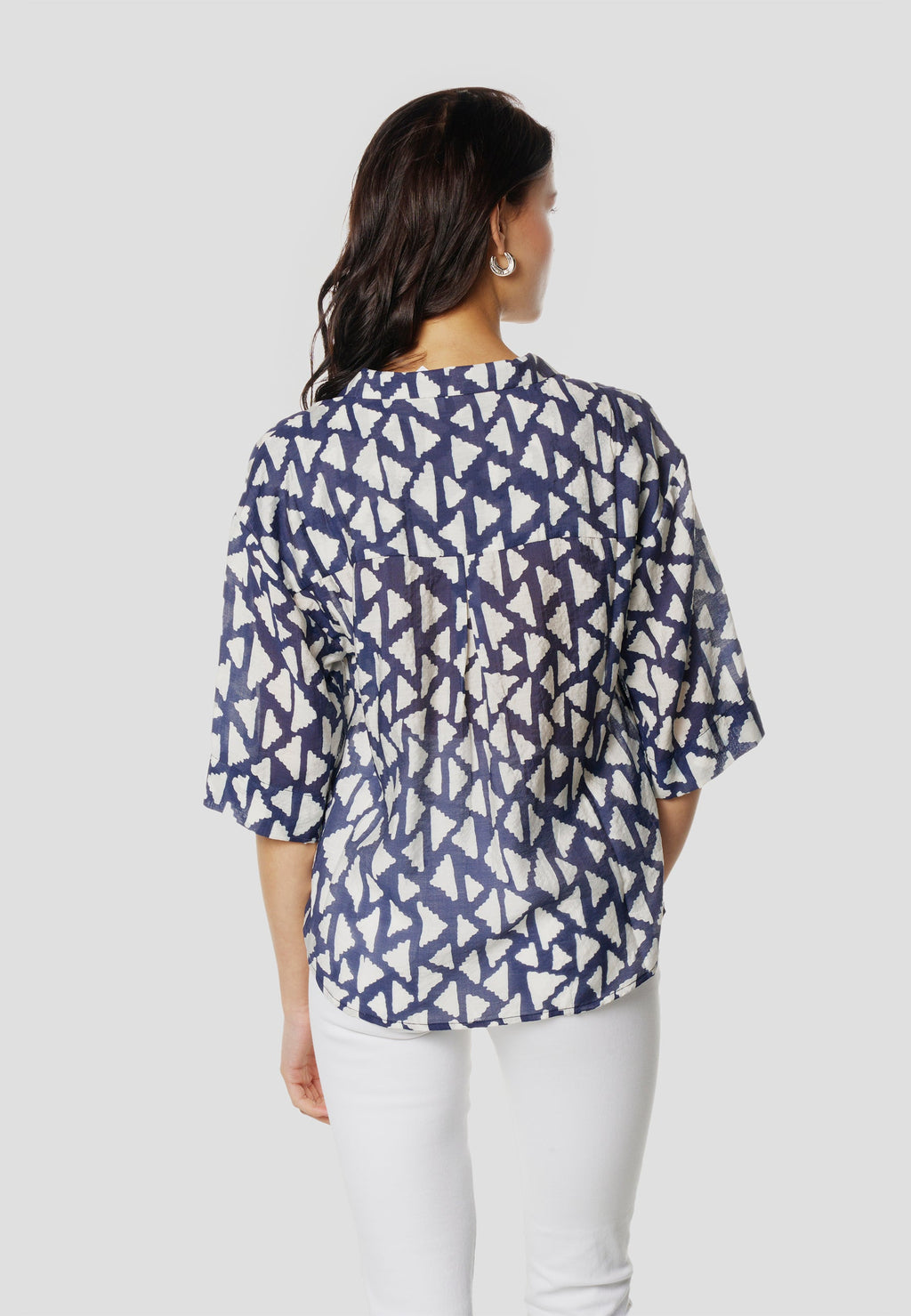 Camisa Mujer Manga Corta Estampada – Koroshi 2612BL11