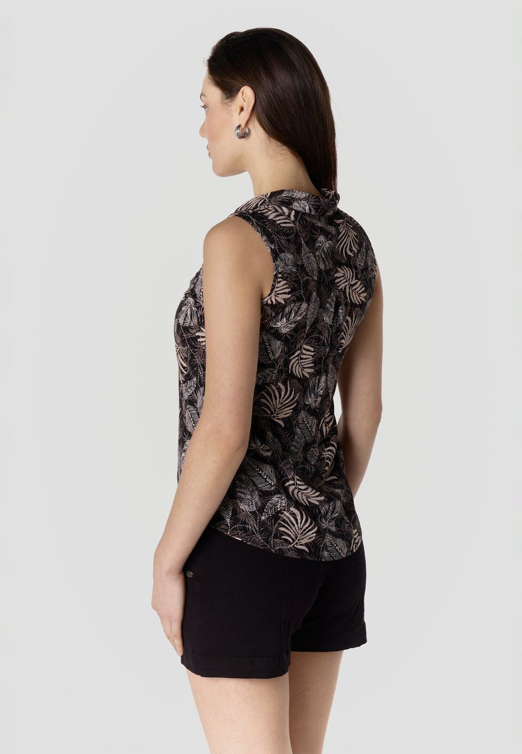 Camisa Mujer Sin Mangas Estampada Viscosa – Koroshi 2612BL79