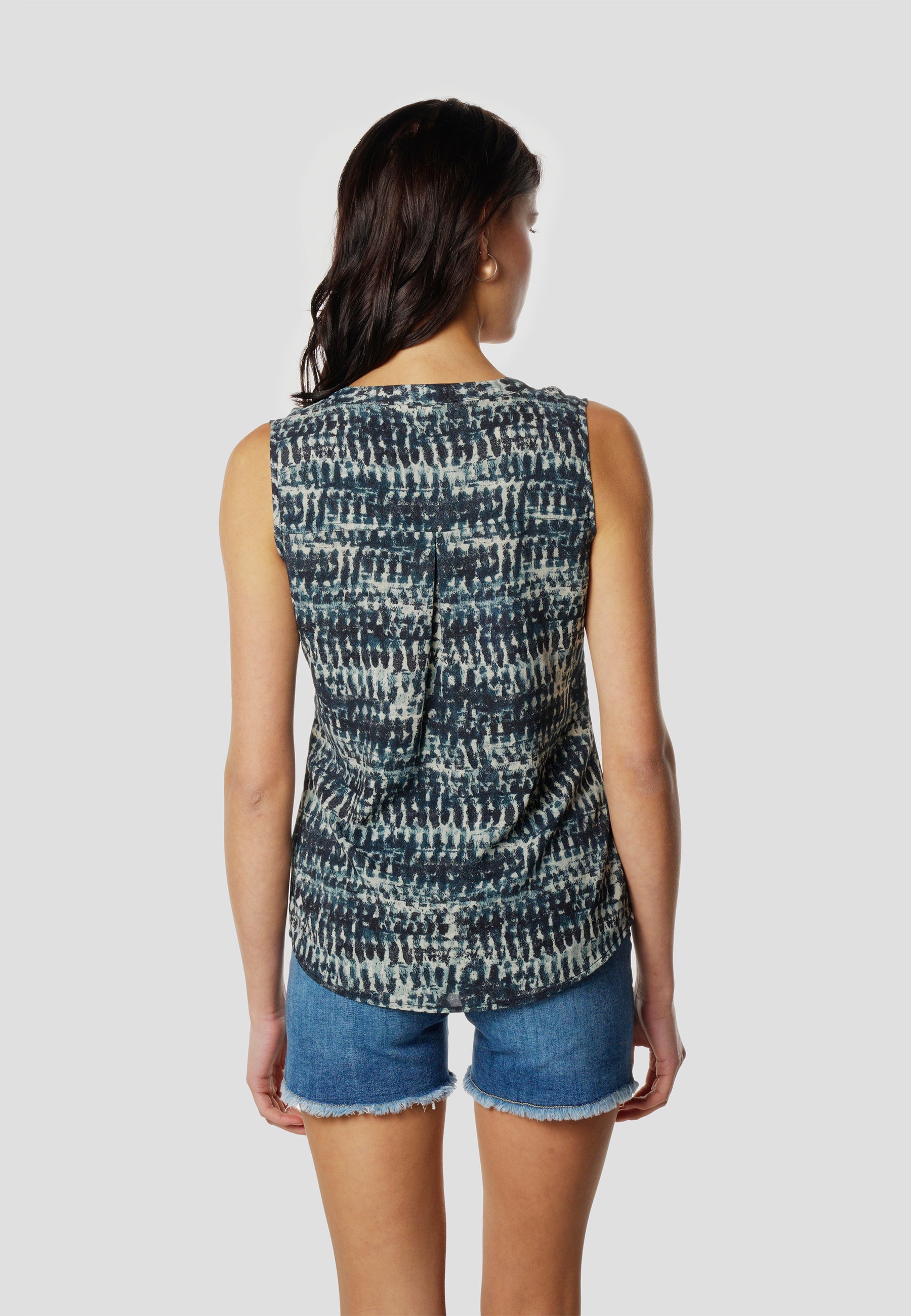 Blusa Mujer Sin Mangas Estampada Viscosa – Koroshi 2612BL80