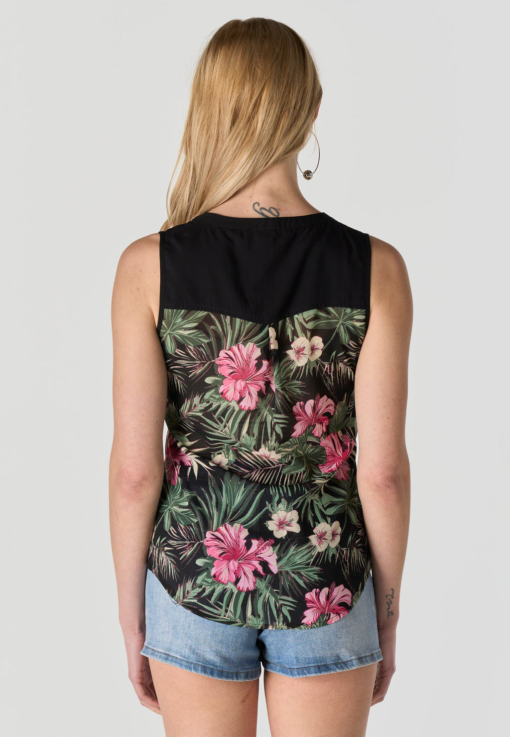 Blusa Mujer Sin Mangas Estampado Mariposa – Koroshi 2612BL81