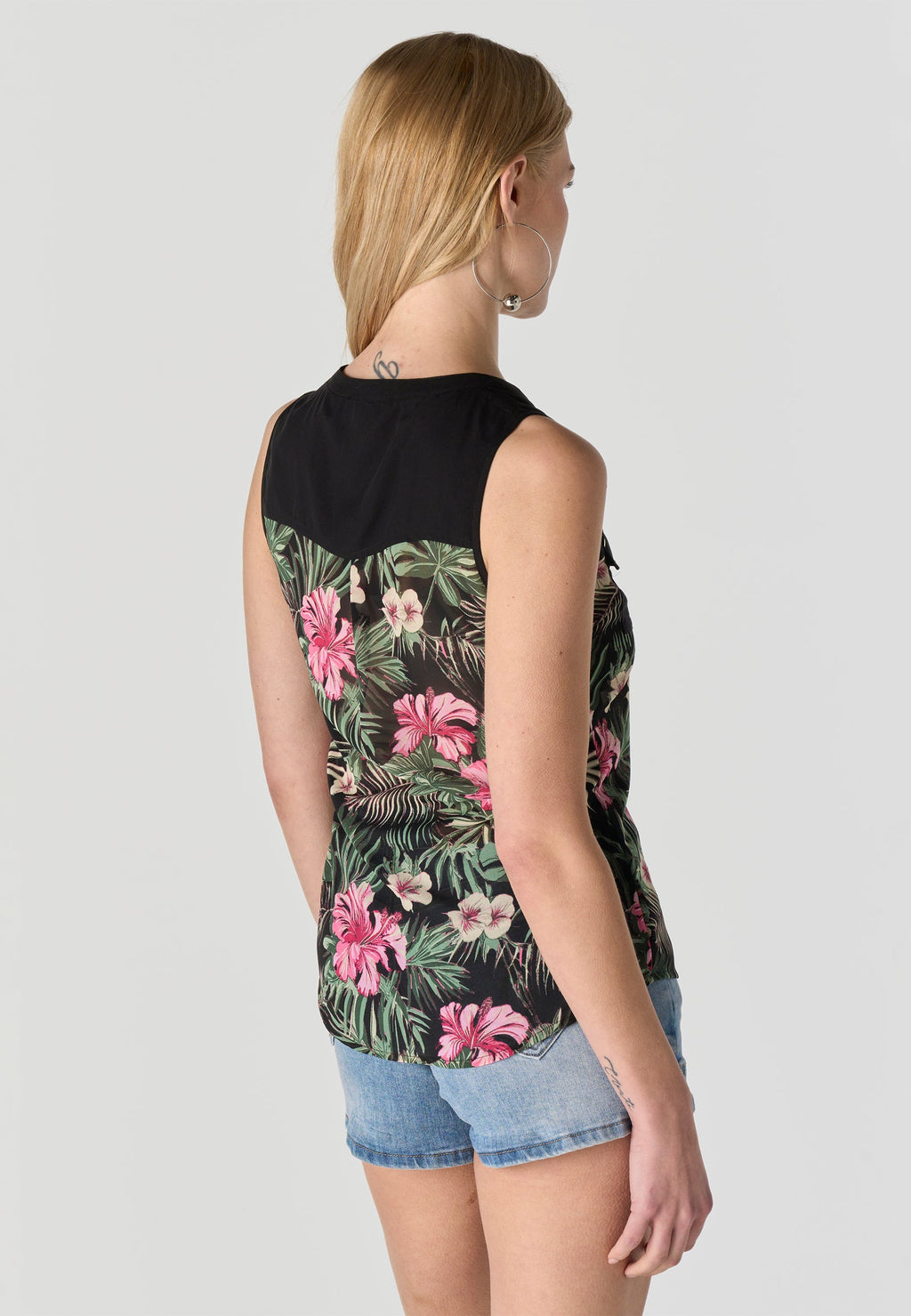 Blusa Mujer Sin Mangas Estampado Mariposa – Koroshi 2612BL81