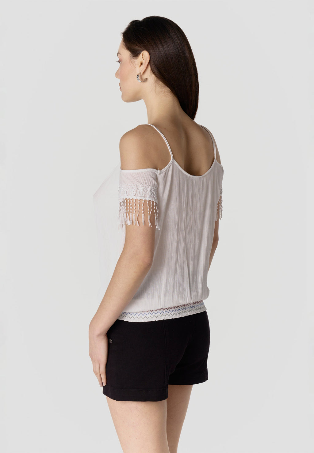 Blusa Mujer Hombros Descubiertos Viscosa Bordada – Koroshi 2612BL96