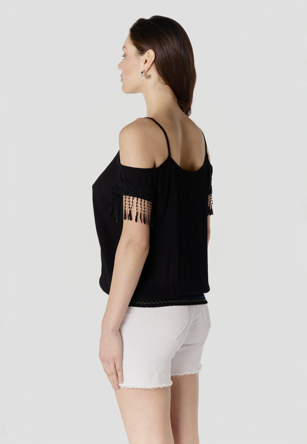Blusa Mujer Hombros Descubiertos Viscosa Bordada – Koroshi 2612BL96