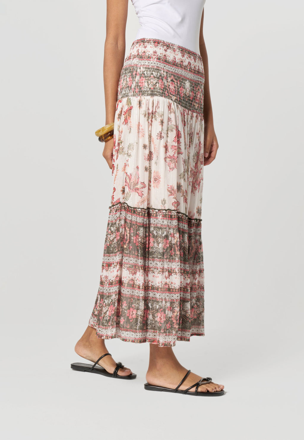 Falda Mujer Larga Estampado Paisley – Koroshi Cruda