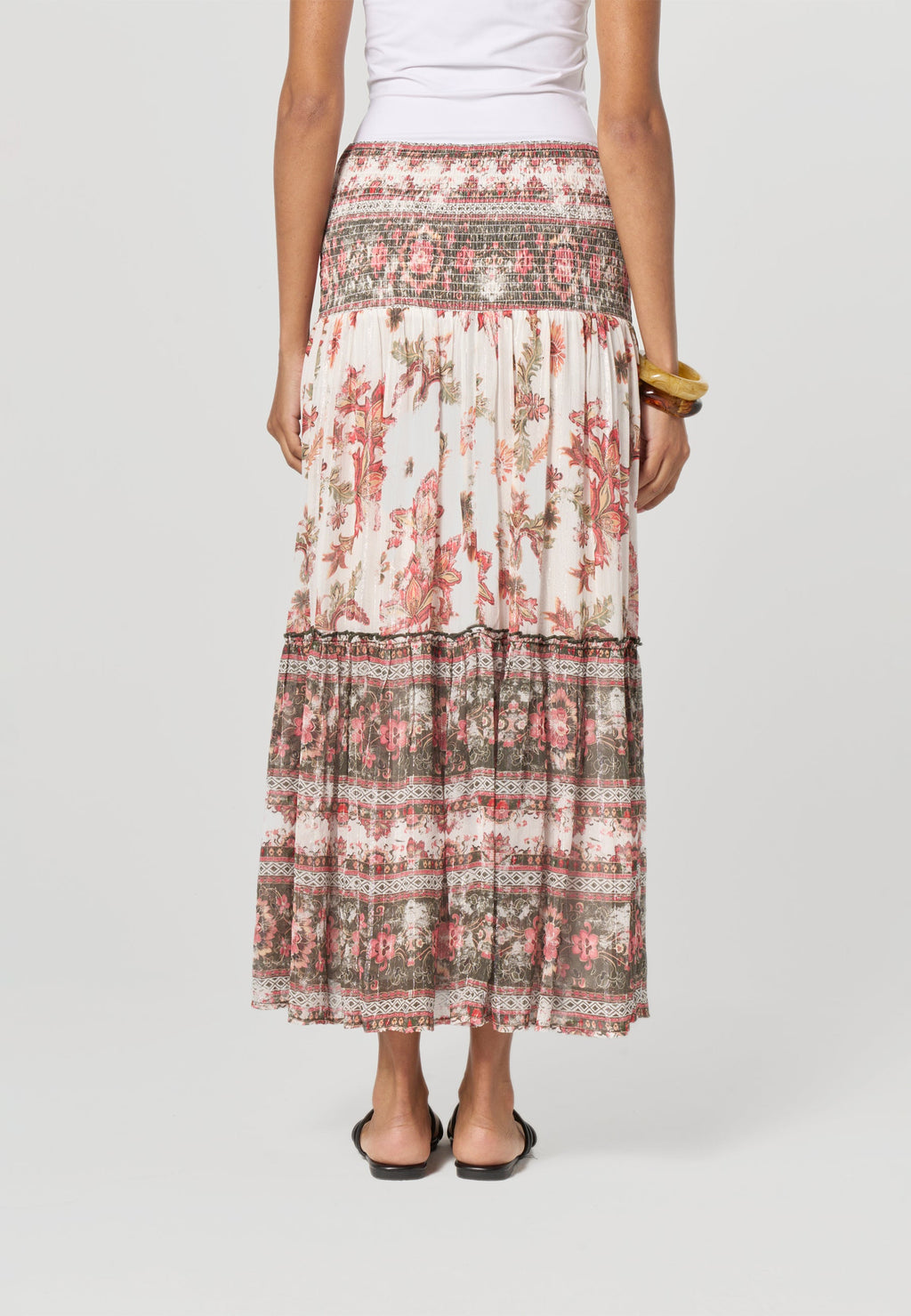 Falda Mujer Larga Estampado Paisley – Koroshi Cruda
