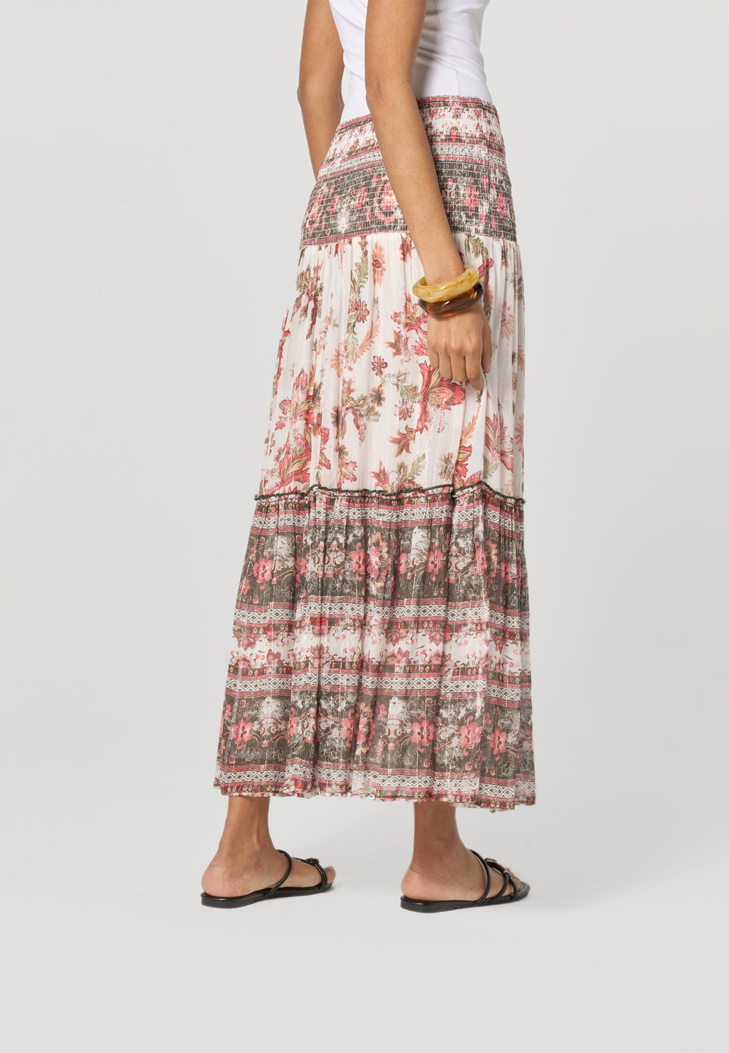 Falda Mujer Larga Estampado Paisley – Koroshi Cruda