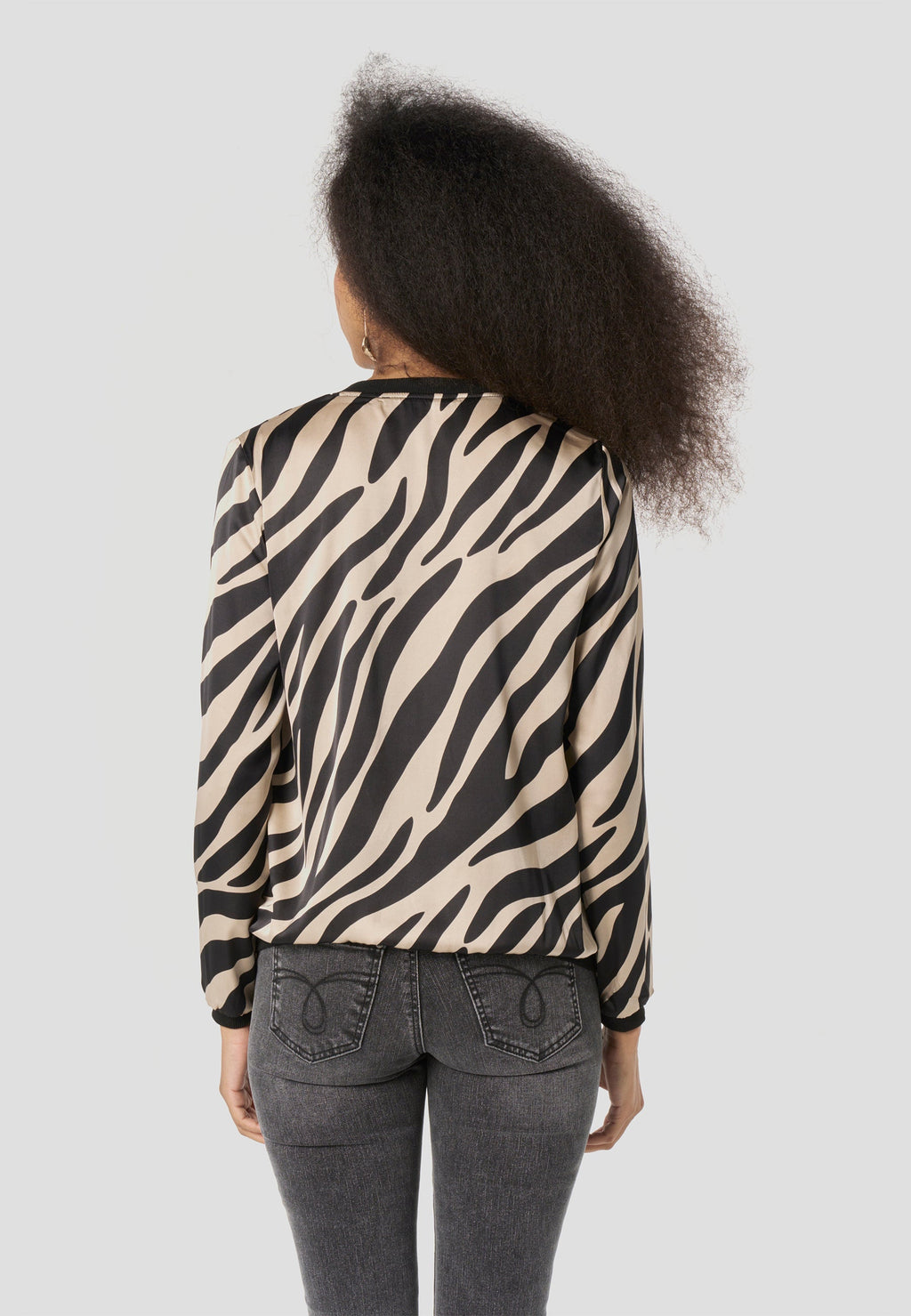Bomber Chaqueta Mujer Estampado Bicolor Relajada | Koroshi