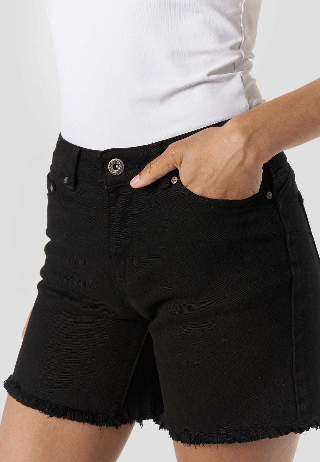 Pantalón Corto Mujer Algodón Bajo Desflecado – Koroshi 2612PS45