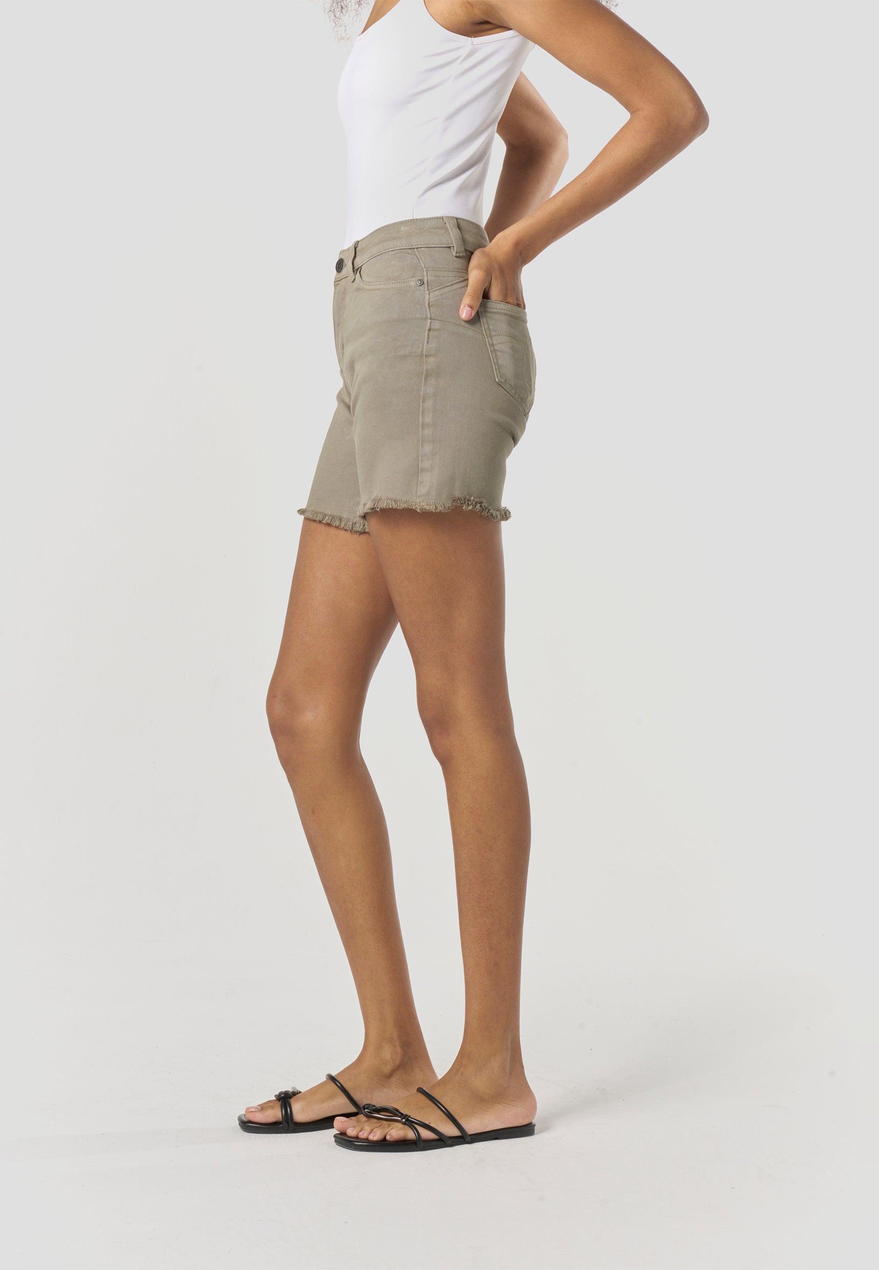 Pantalón Corto Mujer Algodón Bajo Desflecado – Koroshi 2612PS45