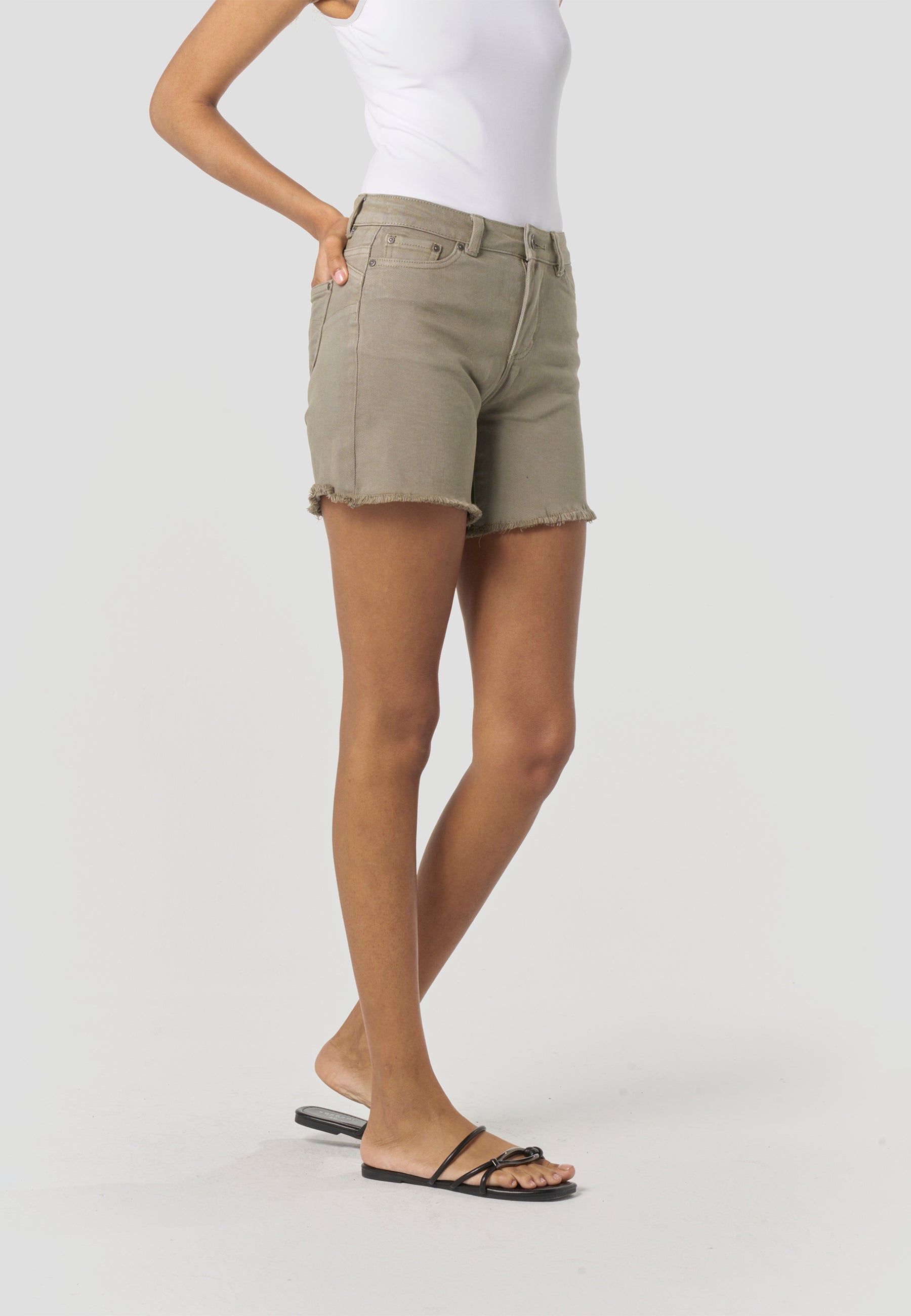Pantalón Corto Mujer Algodón Bajo Desflecado – Koroshi 2612PS45