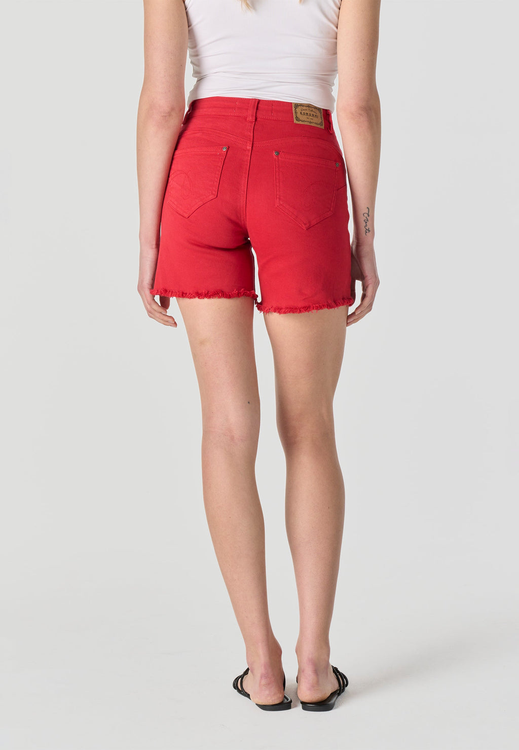 Pantalón Corto Mujer Algodón Bajo Desflecado – Koroshi 2612PS45