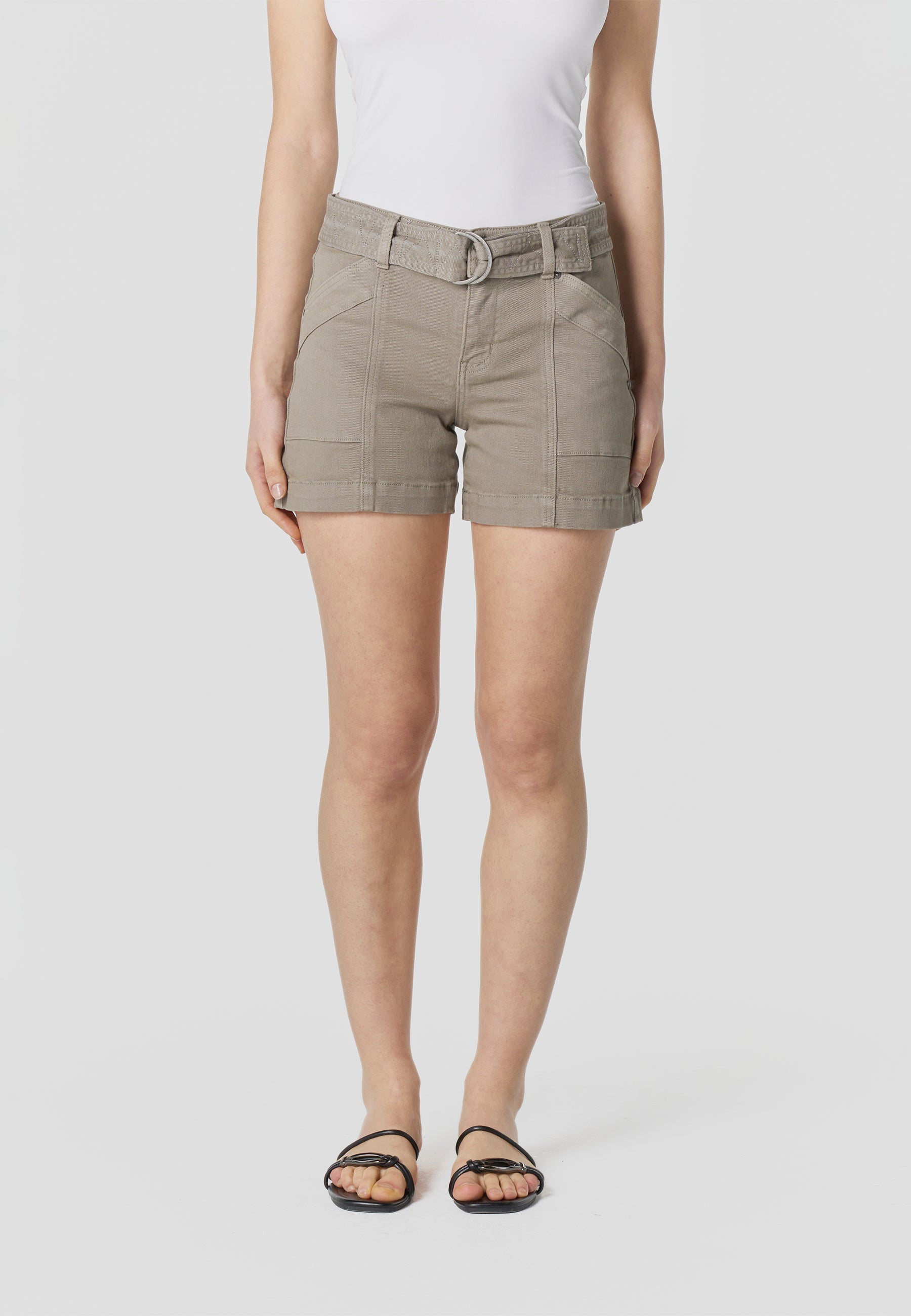 Pantalón Corto Mujer con Cinturón Cinco Bolsillos – Koroshi 2612PS55