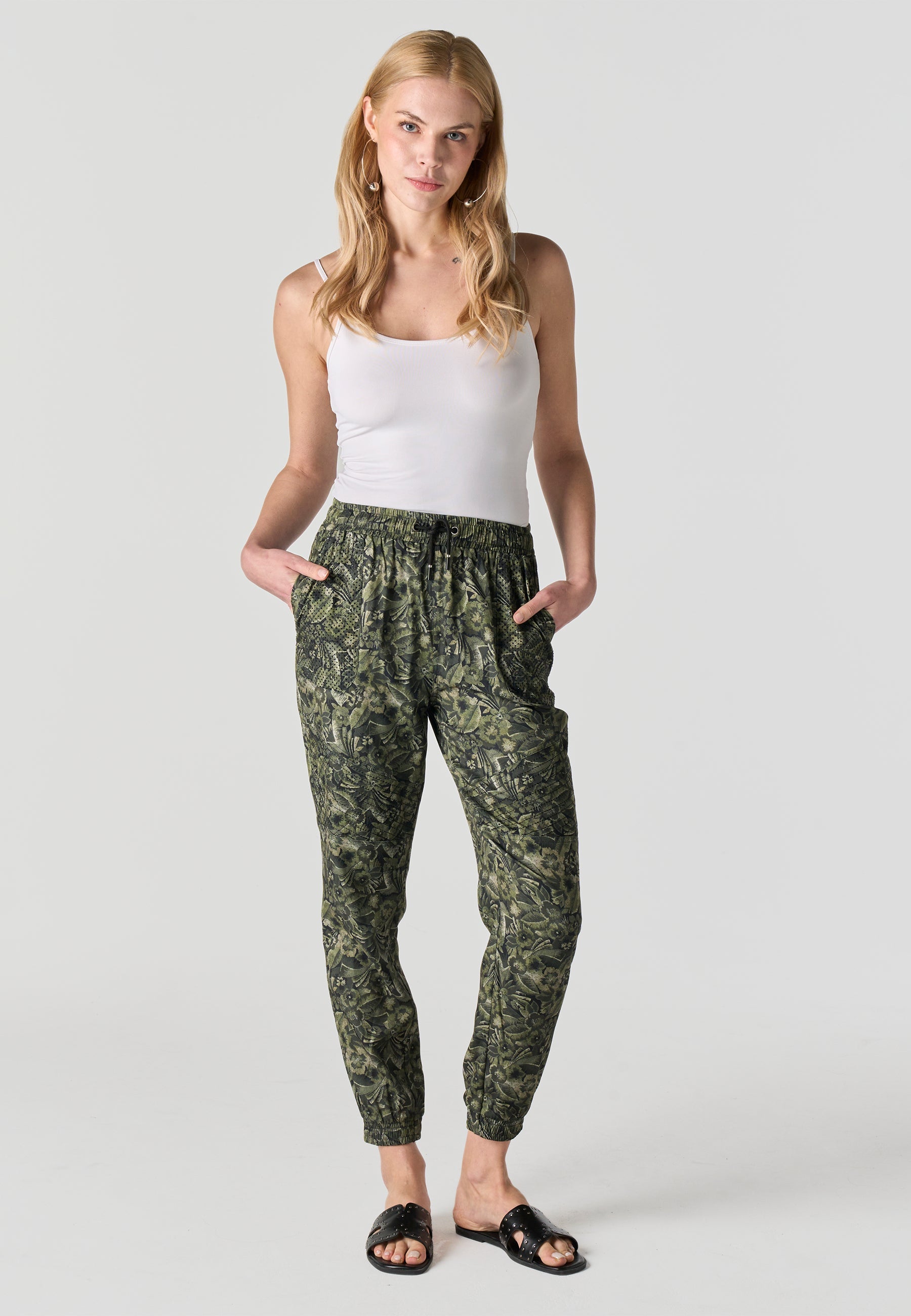 Pantalón Jogger Mujer Estampado – Koroshi Kaki