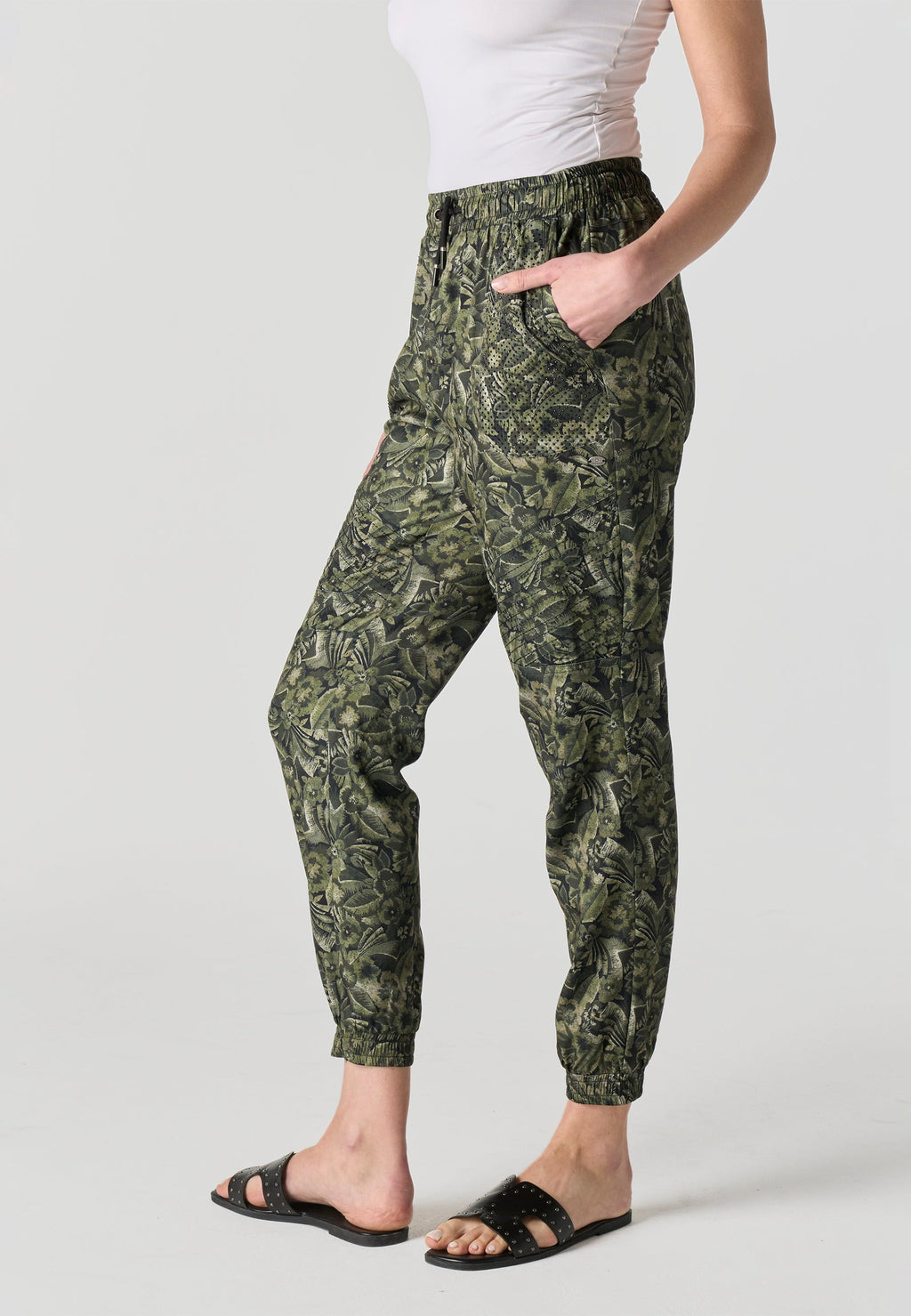 Pantalón Jogger Mujer Estampado – Koroshi Kaki