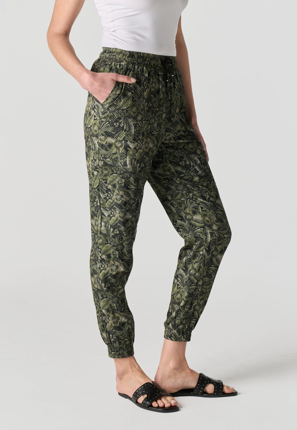 Pantalón Jogger Mujer Estampado – Koroshi Kaki