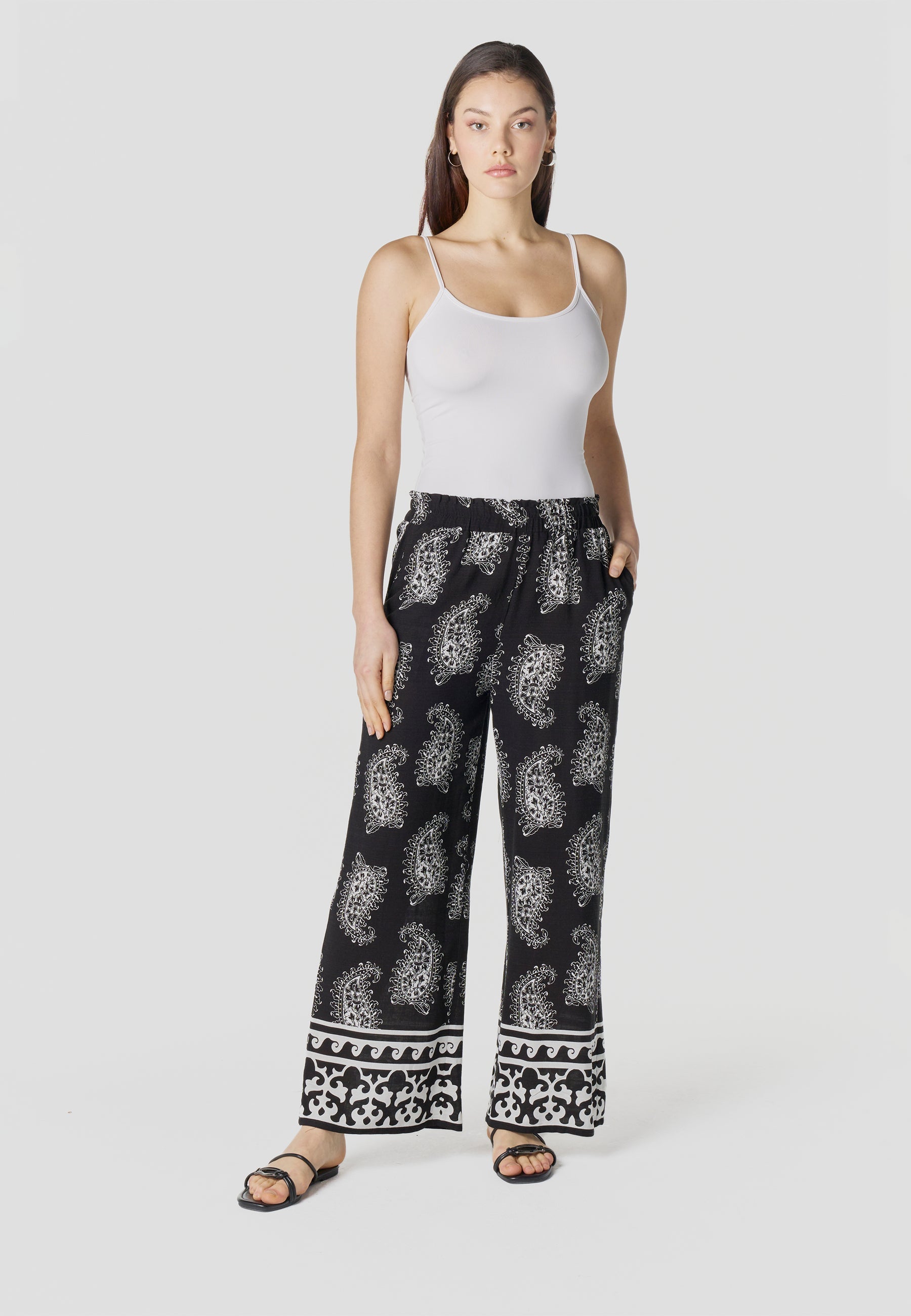 Pantalón Mujer Fluido Viscosa – Koroshi 2612PT90