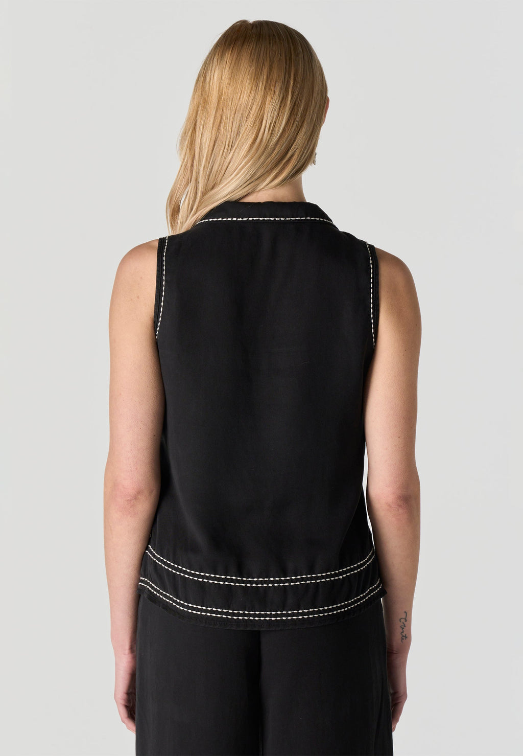 Pantalón Fluido Mujer Lyocell Tiro Medio – Koroshi Negro