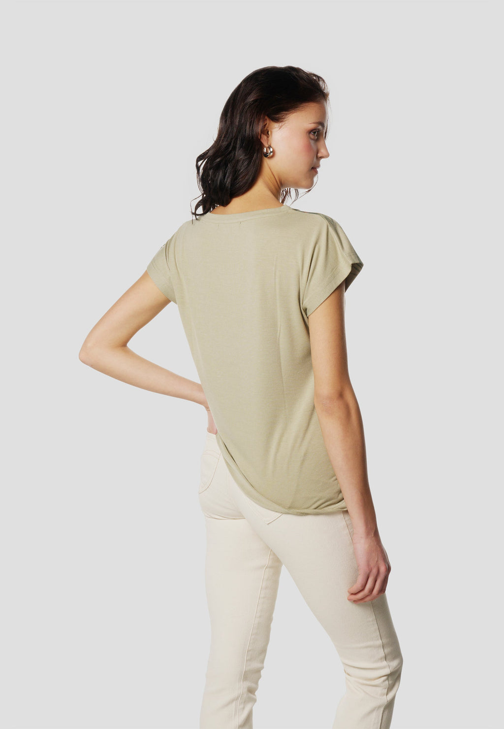 Camiseta Mujer Manga Corta Estampado Palmera – Koroshi 2612TP06