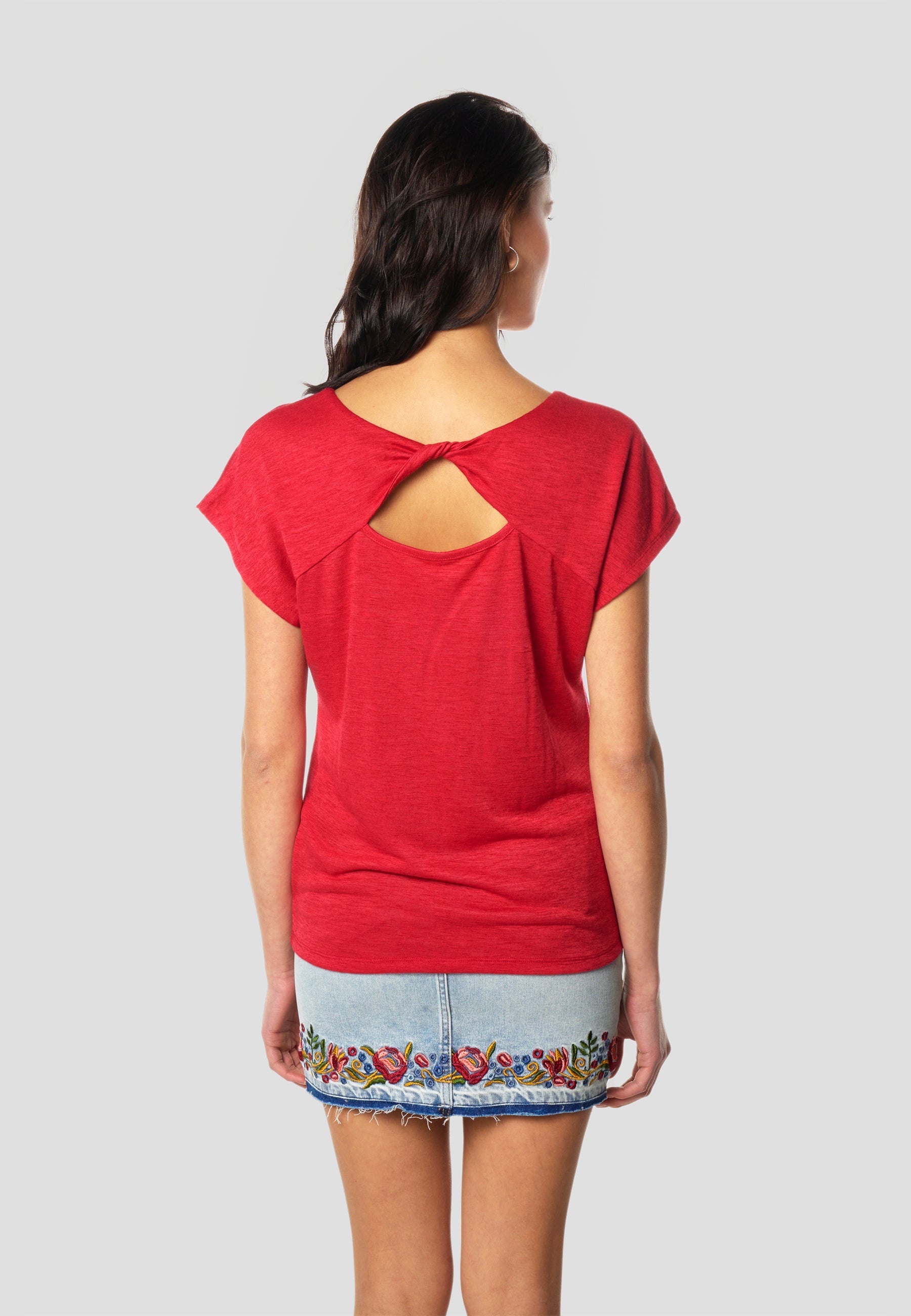 Camiseta Mujer Manga Corta Brillos con Logo – Koroshi 2612TP29