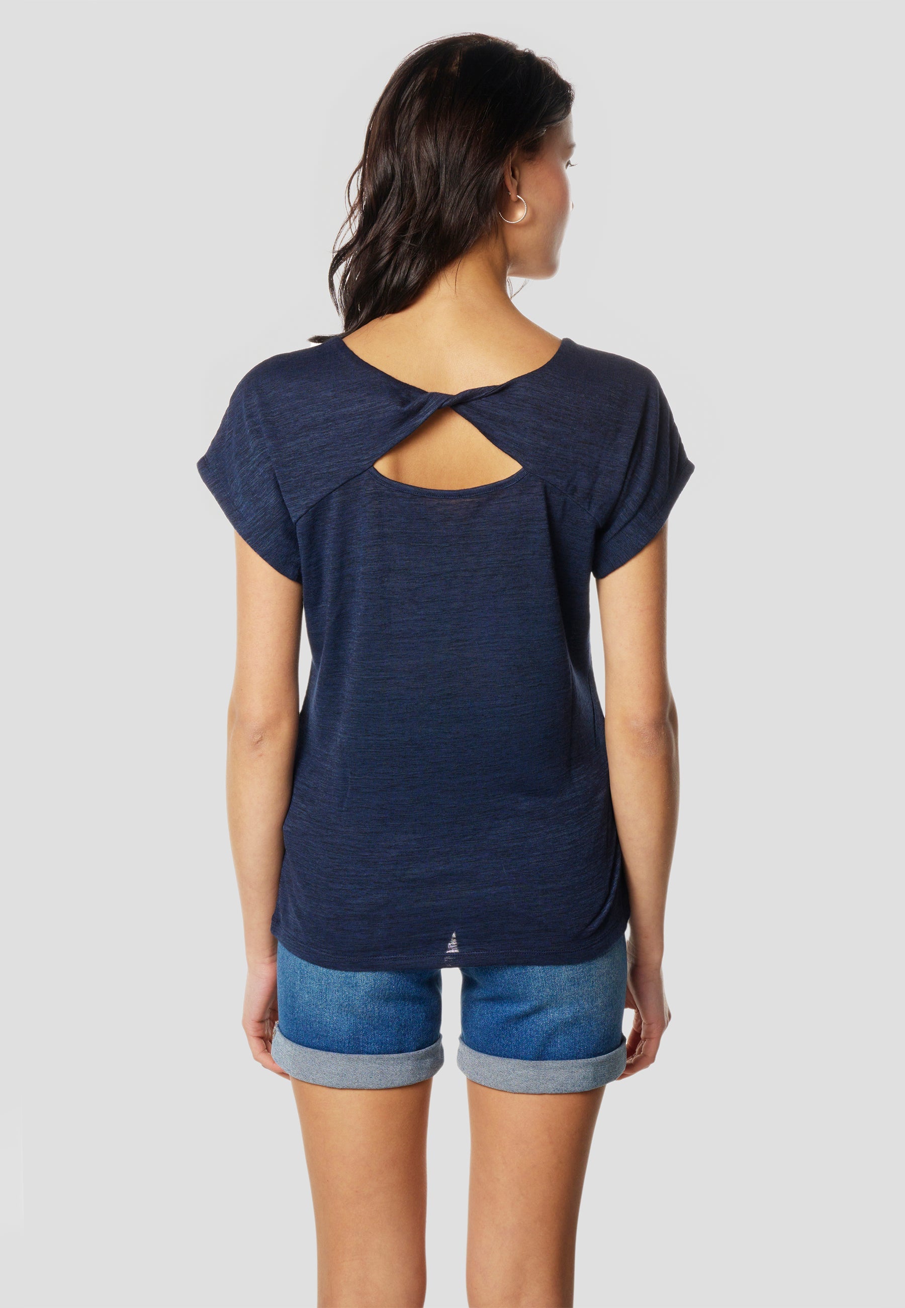 Camiseta Mujer Manga Corta Brillos con Logo – Koroshi 2612TP29