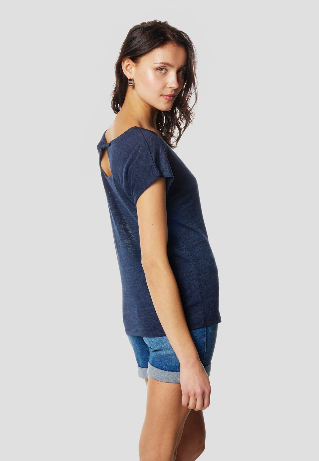 Camiseta Mujer Manga Corta Brillos con Logo – Koroshi 2612TP29