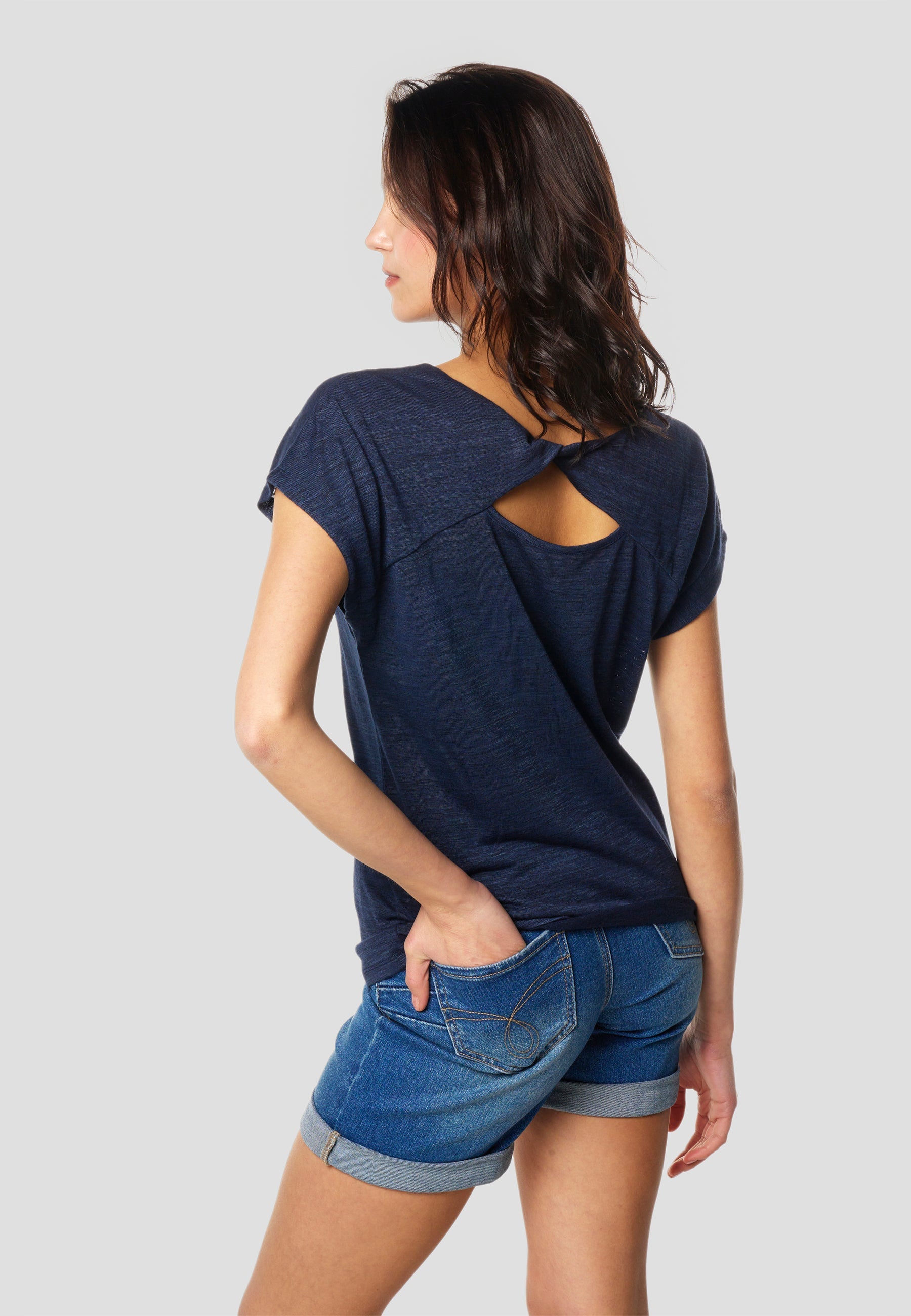 Camiseta Mujer Manga Corta Brillos con Logo – Koroshi 2612TP29