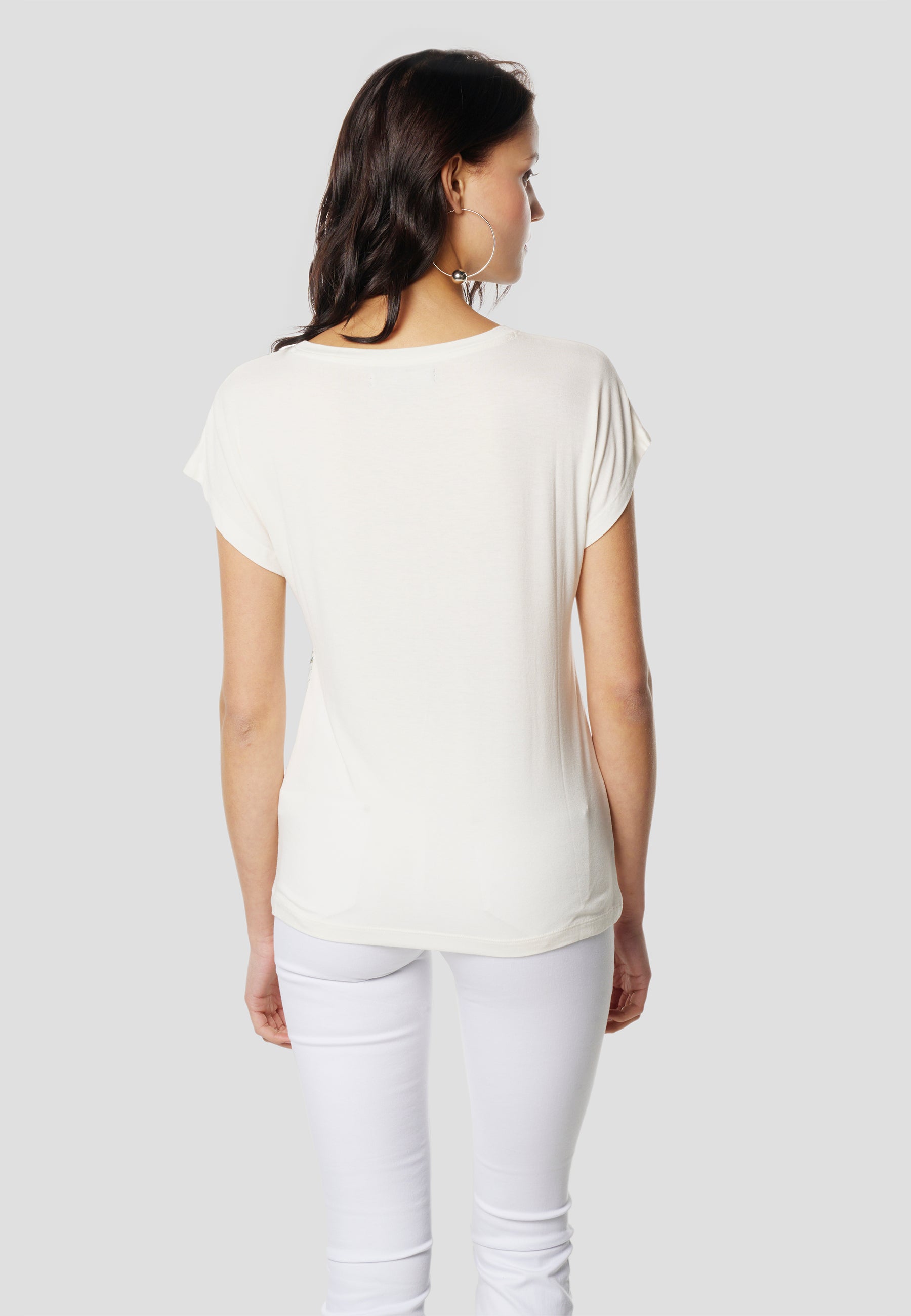 Camiseta Mujer Manga Corta Estampada – Koroshi Cruda