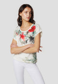 Camiseta Mujer Manga Corta Estampada – Koroshi Cruda