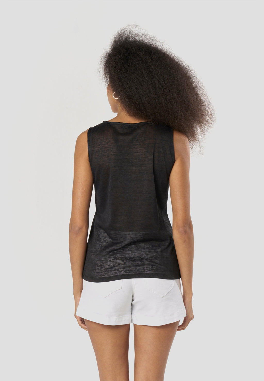 Camiseta Mujer Tirantes Brillos – Koroshi Negra