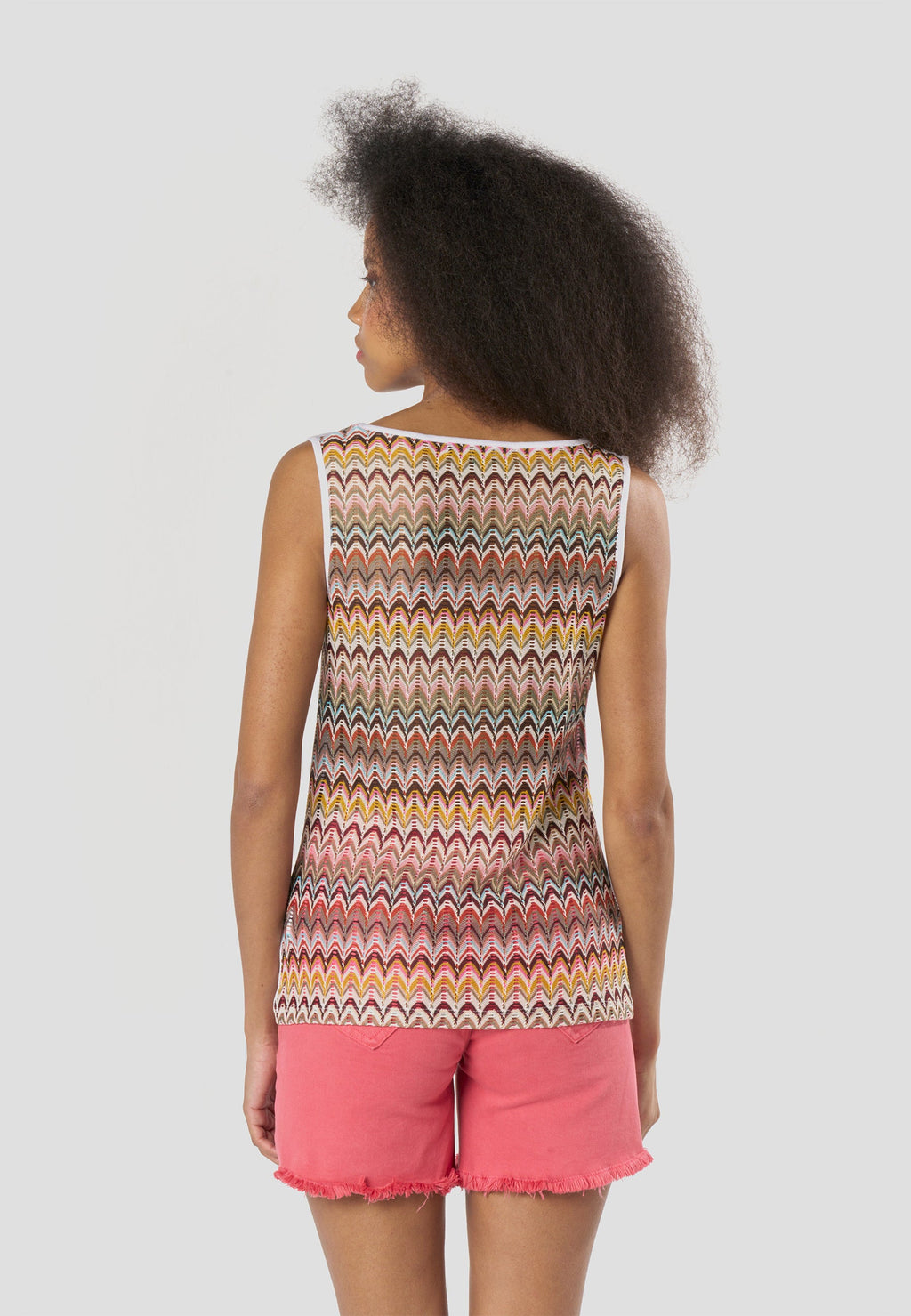 Camiseta Mujer Tirantes Estampada – Koroshi Blanca