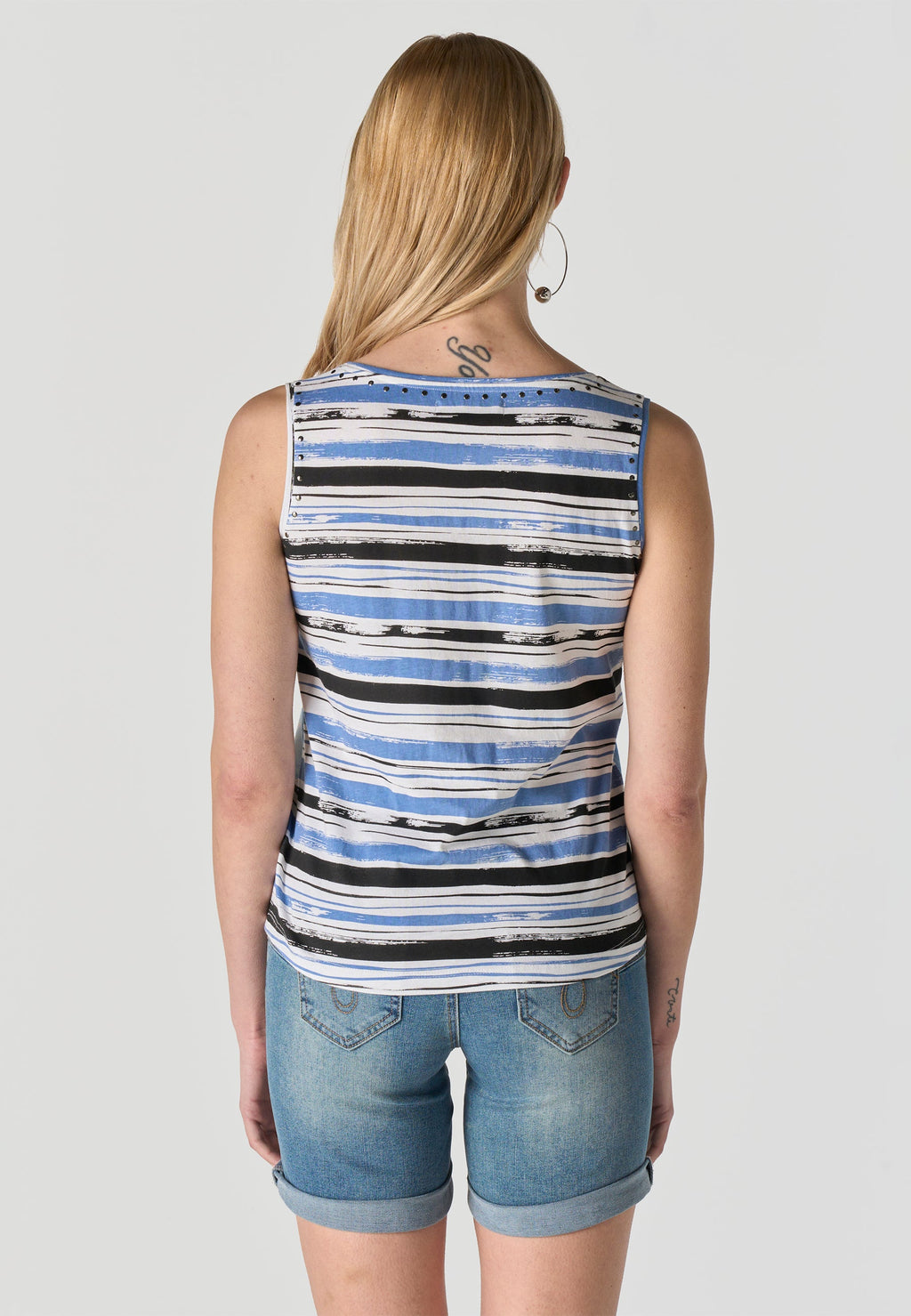 Camiseta Mujer Tirantes Estampada – Koroshi Azul