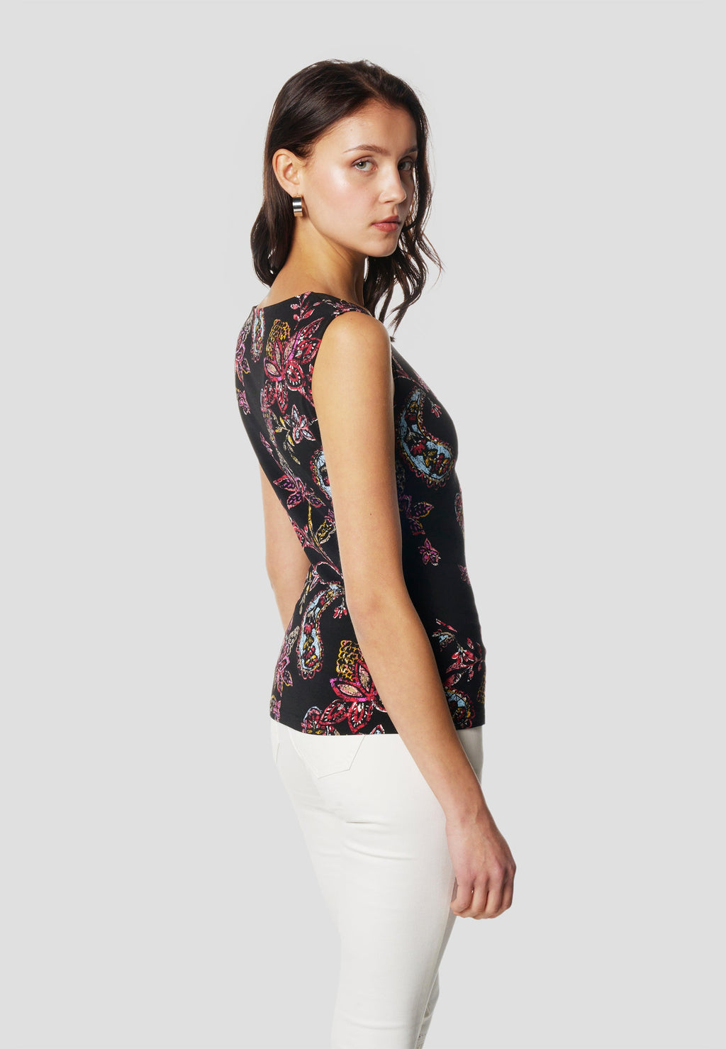 Camiseta Mujer Tirantes Estampada – Koroshi Negra